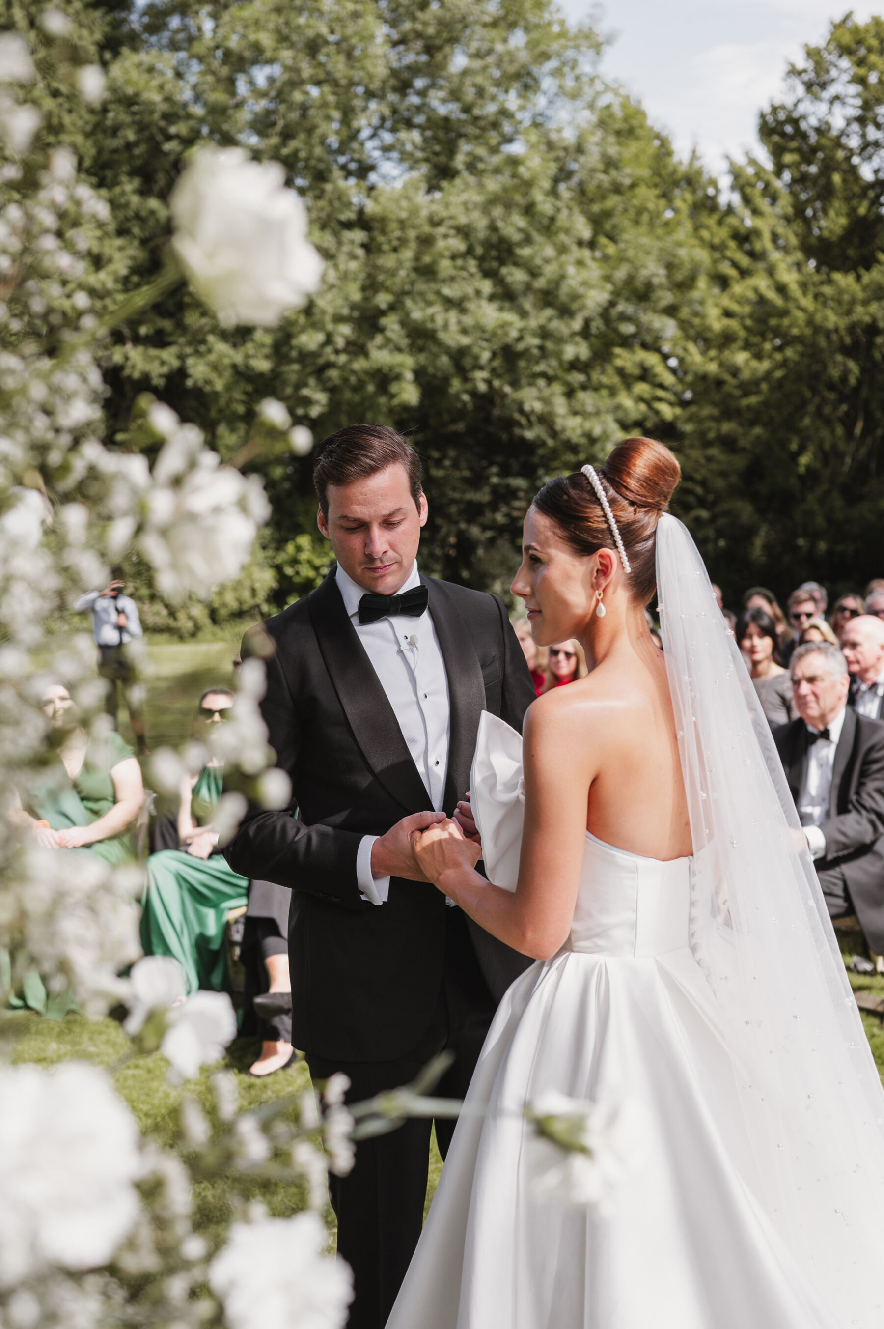 A Huge Bow, Mini Dress & Feathers & Lots of Effortless Glamour & Fun for Ellie & Fred's Country House Wedding at Pennard House in Somerset 29 99 Pennard House Wedding Kate Edmondson Bridal dress