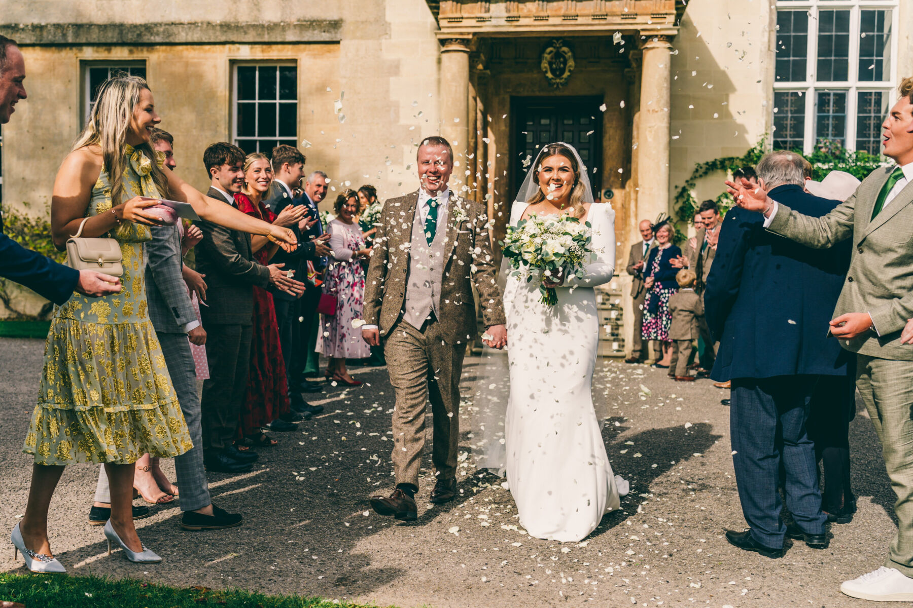 Elmore Court Wedding Confetti Suzanne Neville Bride