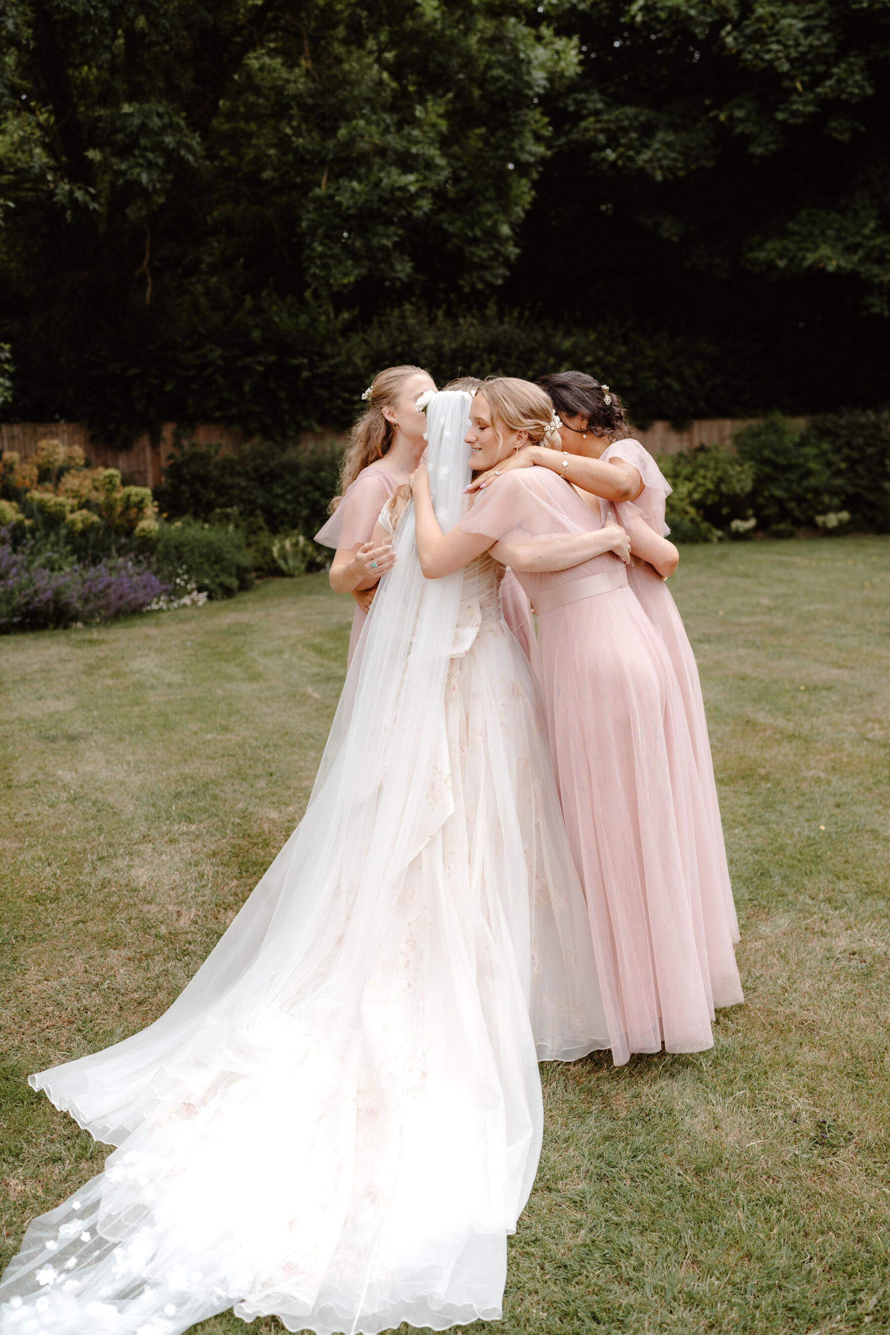 Kirsty, in a Floral Bridal Gown by Josephine Scott London For Her Flower-Filled Marquee Wedding at The Hoo in Rural Hertfordshire 15 12 The Zoots Wedding Band Pop Music Covers
