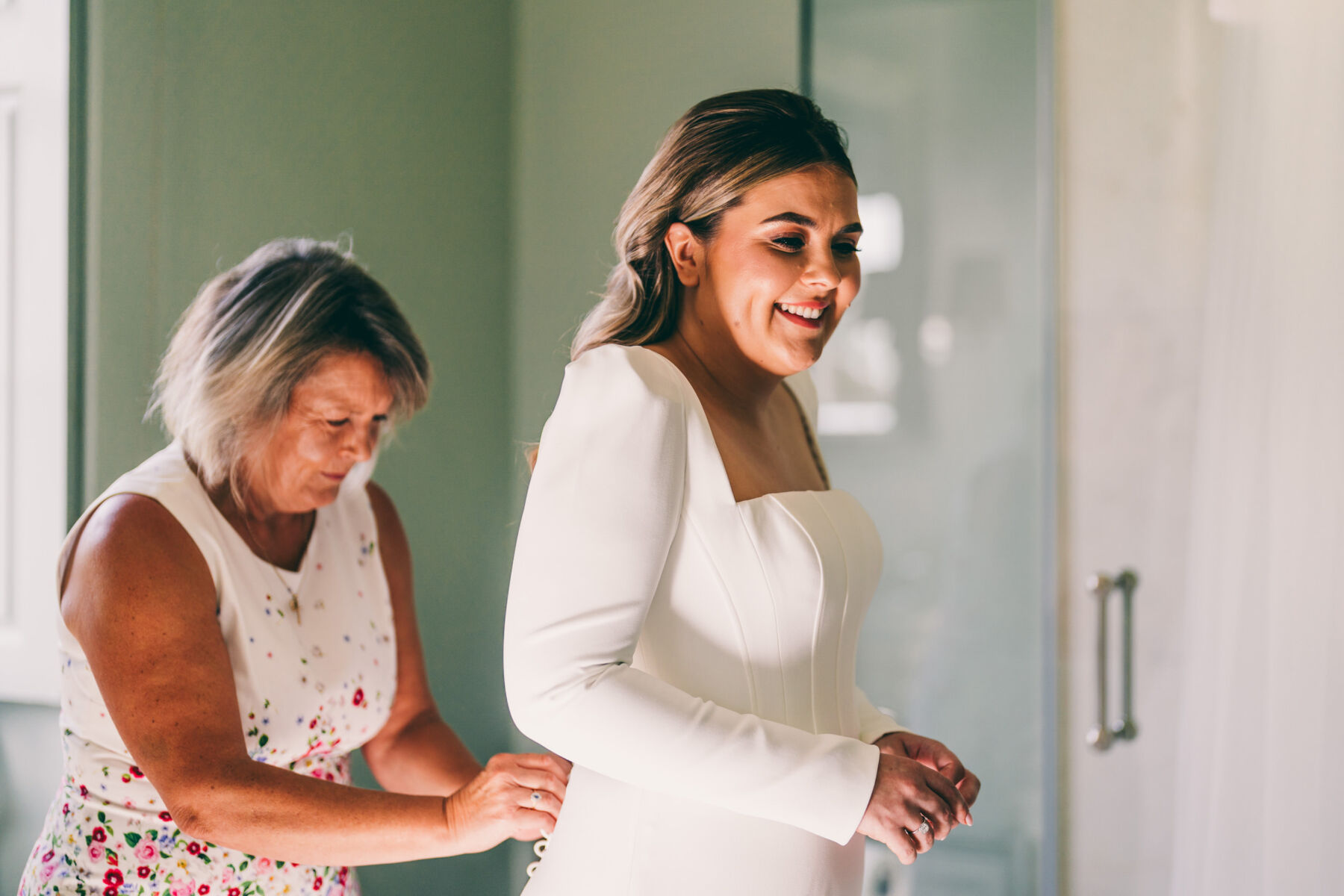 Jenny in Suzanne Neville for her Elegant Autumn Wedding at Elmore Court 9 26 Elmore Court Wedding