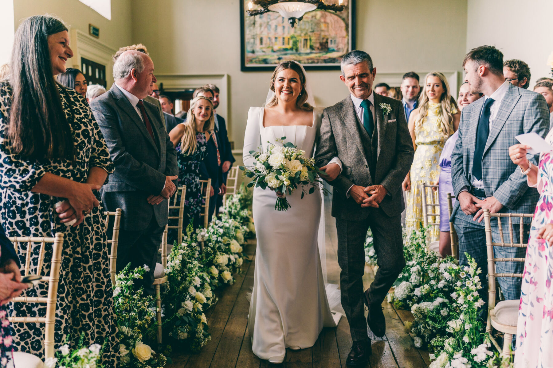 Jenny in Suzanne Neville for her Elegant Autumn Wedding at Elmore Court 16 70 Elmore Court Wedding