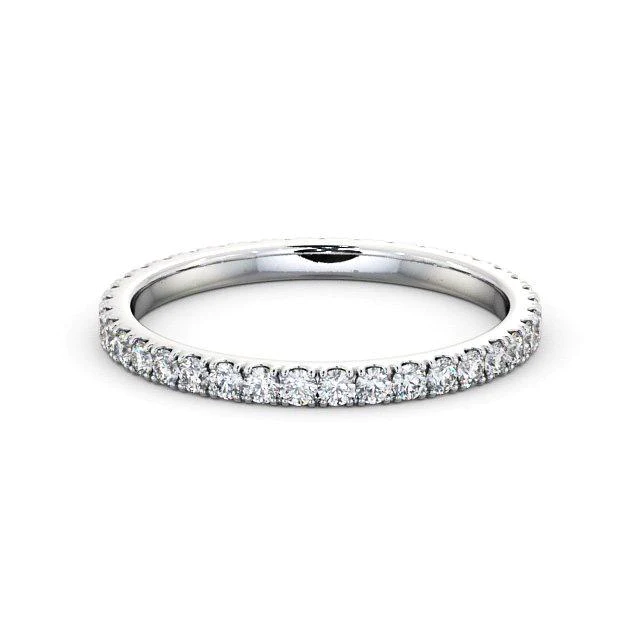 Full eternity wedding ring round cut classic design