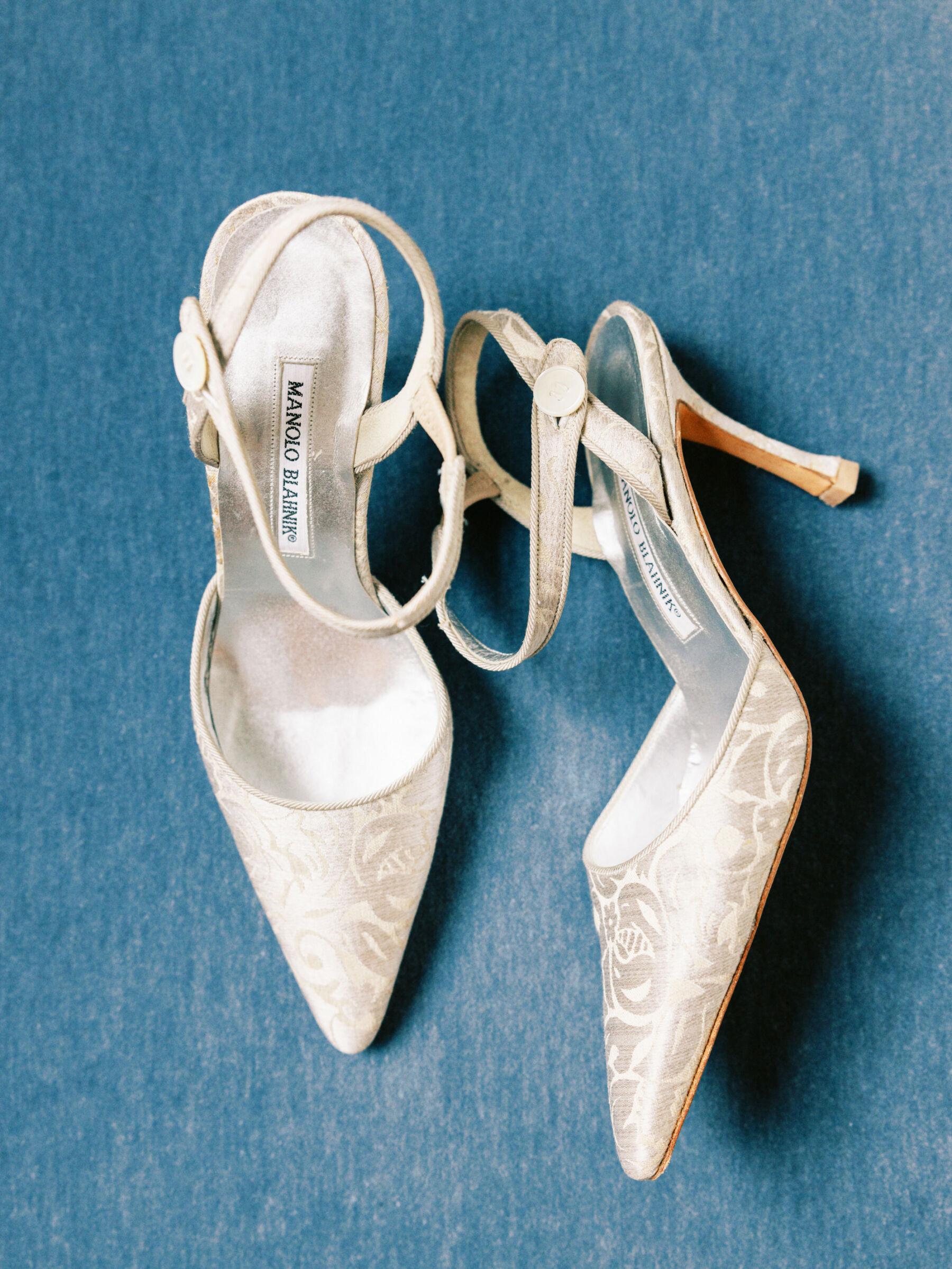 A Glamorous and Elegant Black Tie Wedding at Luttrellstown Castle in Dublin, Ireland 11 Vintage Manolo Blahnik shoes.