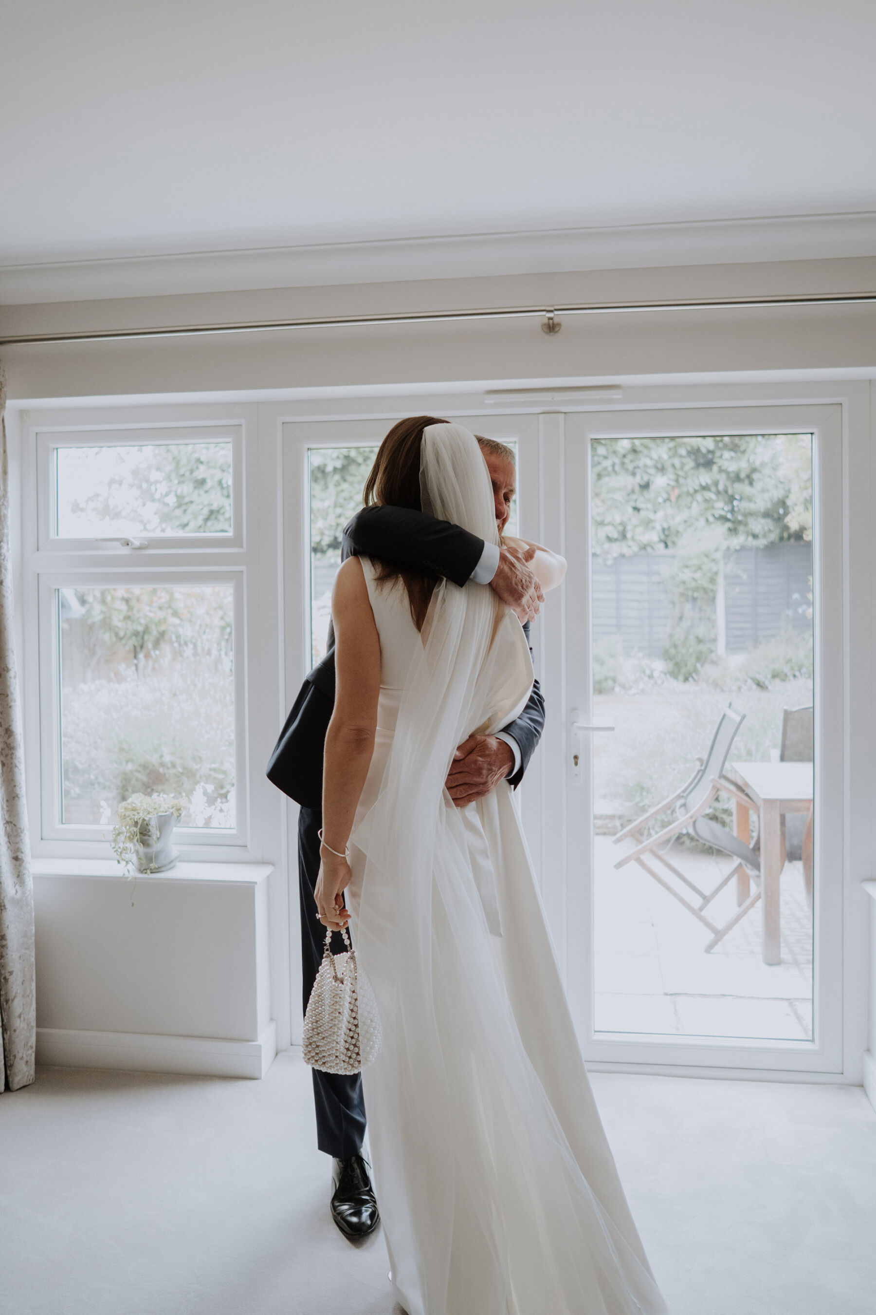 Emily in Eva Lendel for her Classy, Modern, City Wedding at Bread Street Kitchen in London 10 19 Eva Lendell wedding dress Georgina Harrison Photography