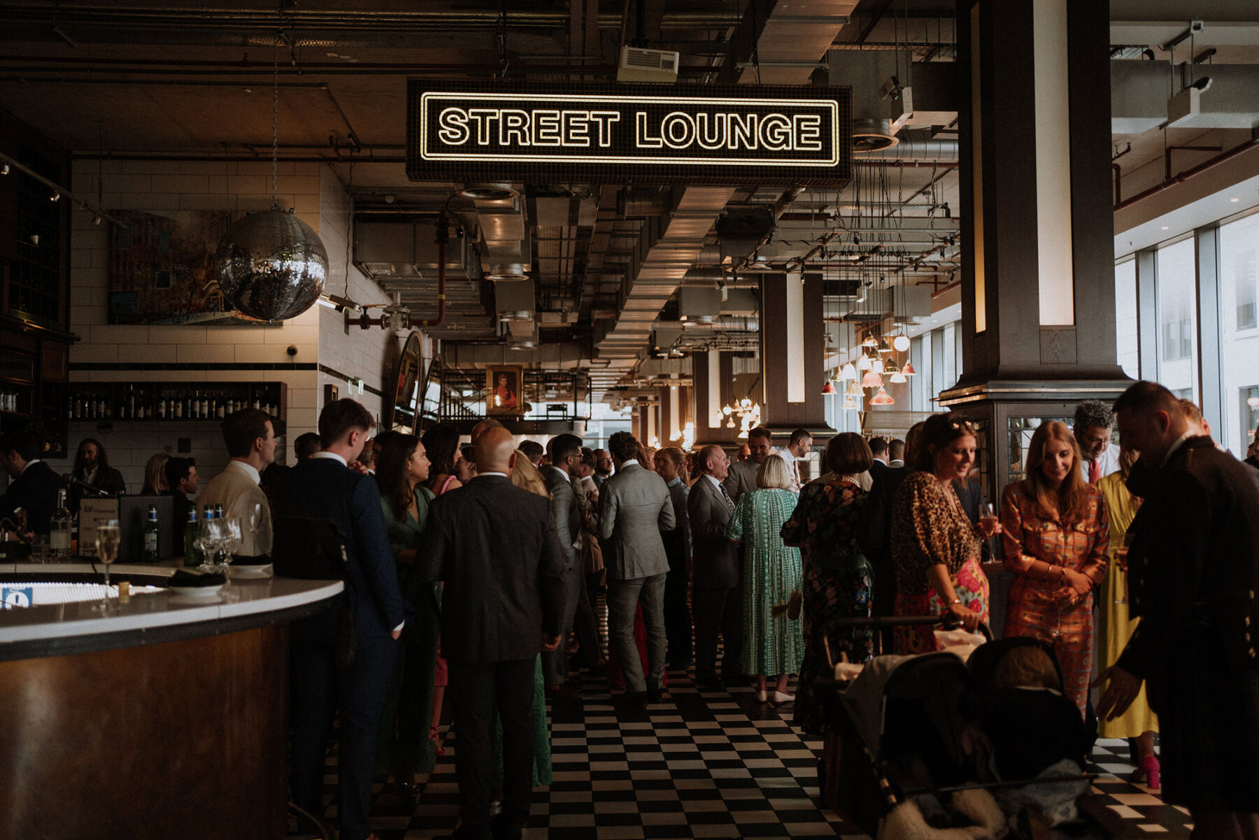 Emily in Eva Lendel for her Classy, Modern, City Wedding at Bread Street Kitchen in London 37 41 Eva Lendell wedding dress Georgina Harrison Photography