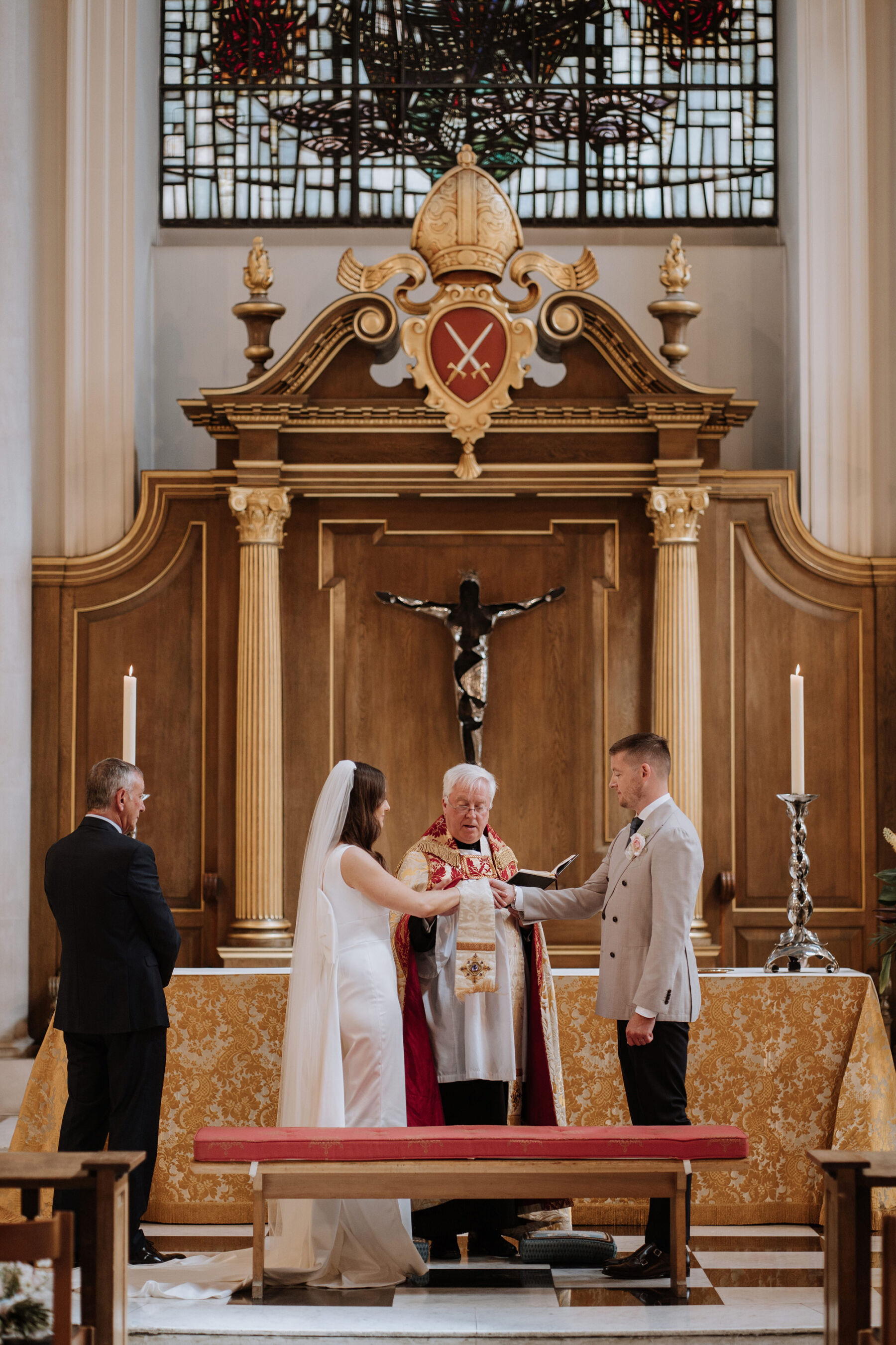 Emily in Eva Lendel for her Classy, Modern, City Wedding at Bread Street Kitchen in London 21 96 Eva Lendell wedding dress Georgina Harrison Photography