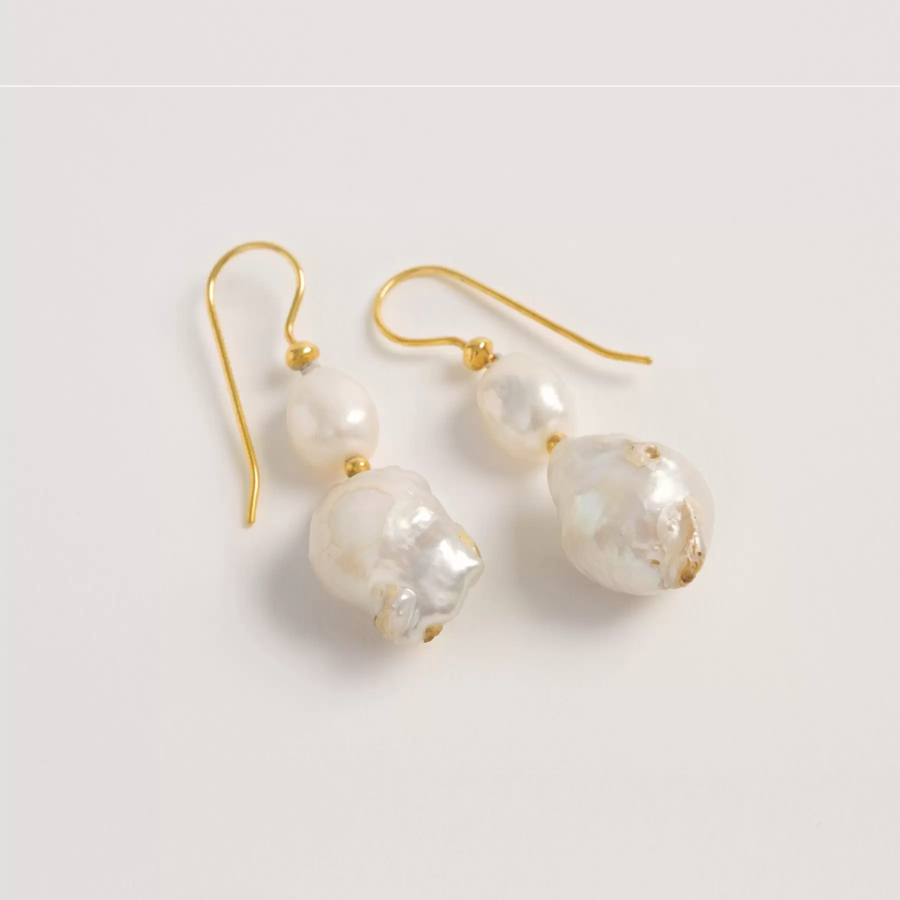 Baroque Pearl Midi Drop Earrings