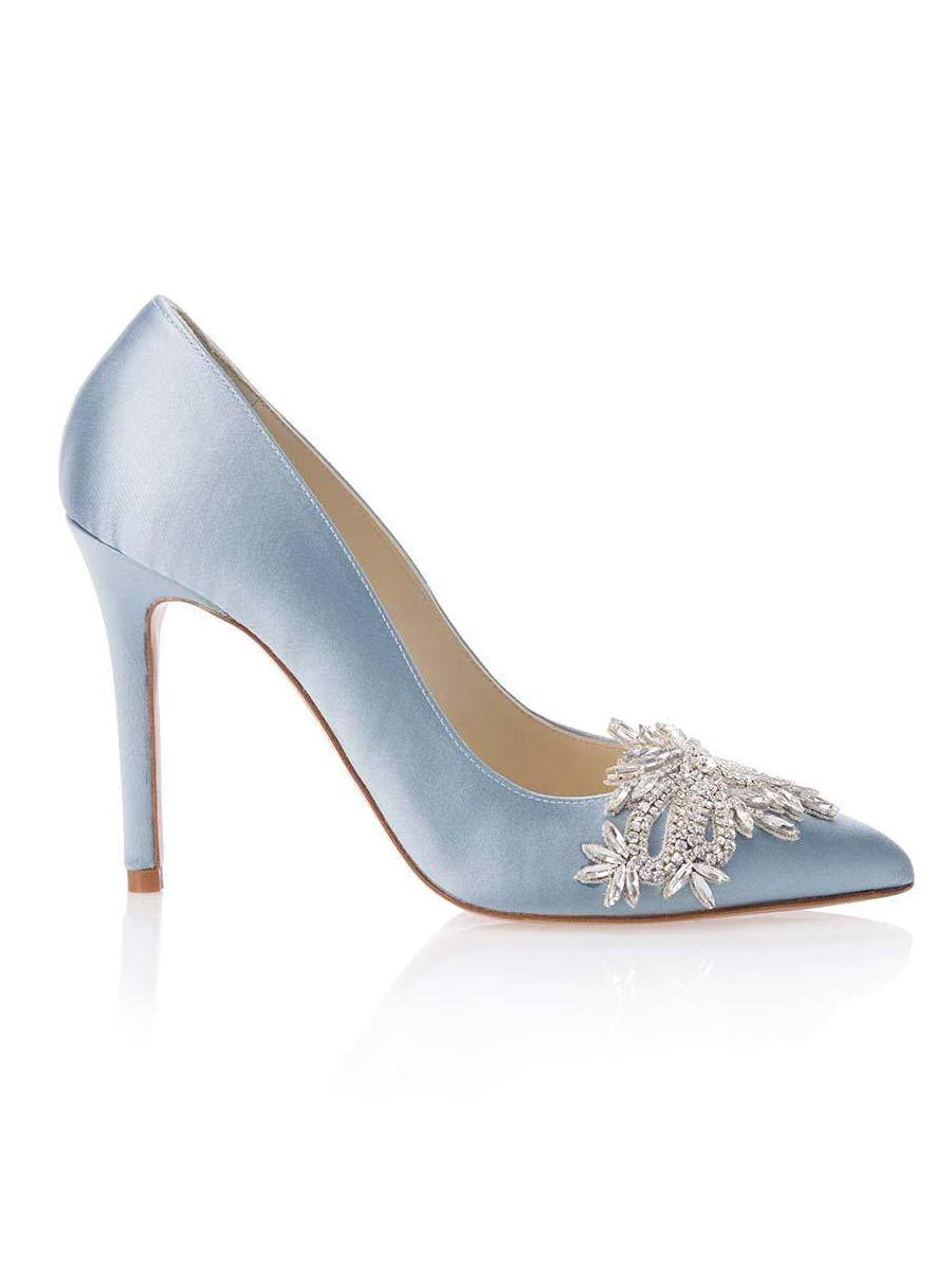 Celina Blue Pale Blue Wedding Shoes