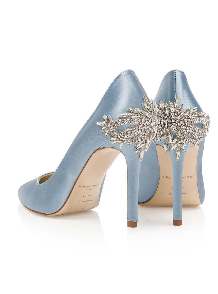 Celine Blue Pale Blue Wedding Shoes