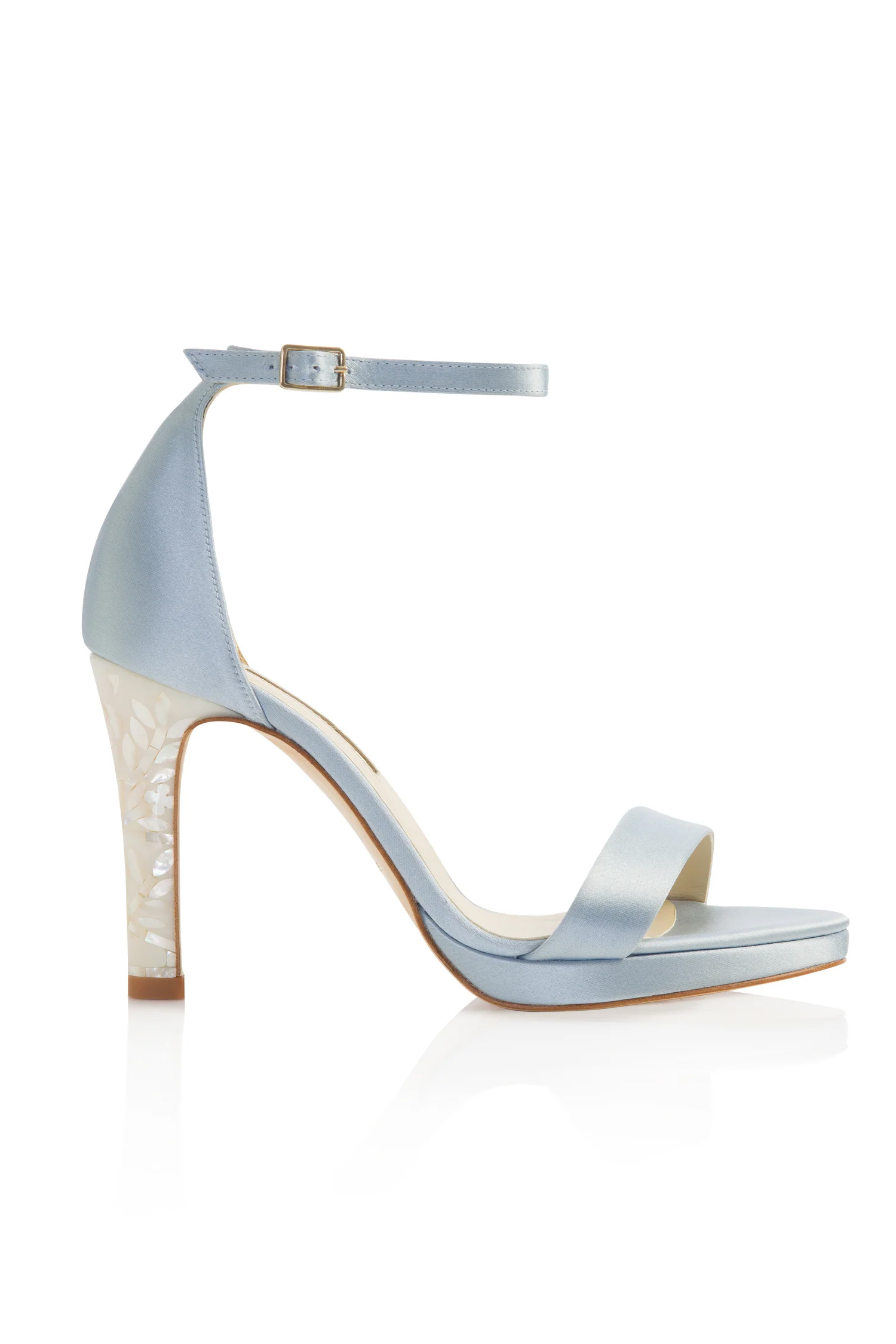 High heel pale blue wedding shoes by Freya Rose London