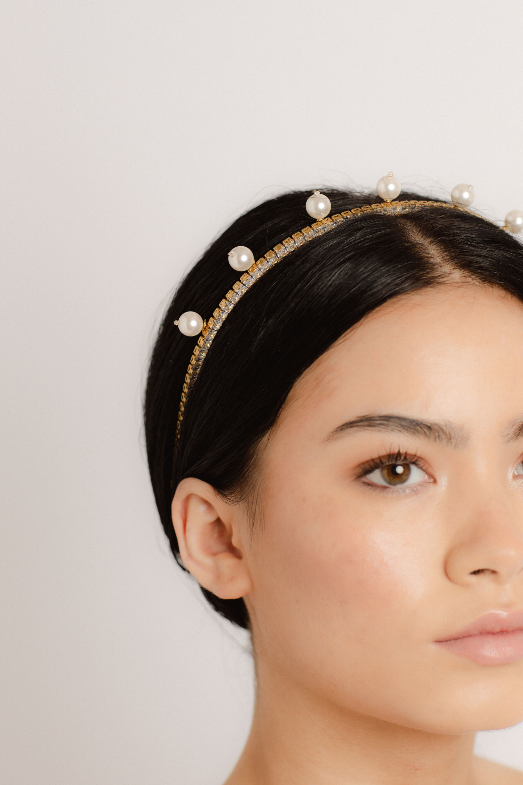 Elegance Petite Pearl Headband by Camille