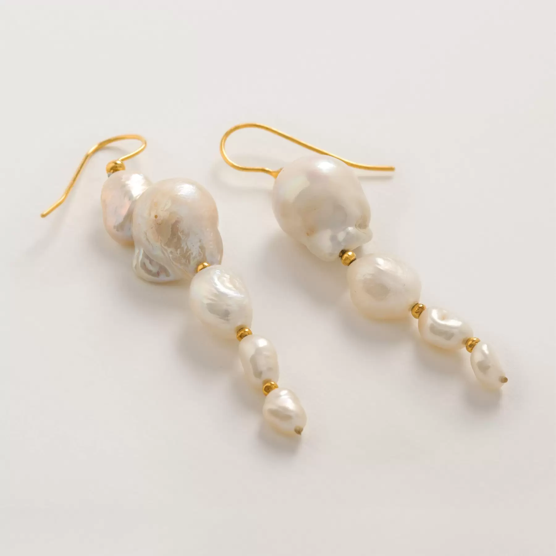 Large Baroque Pearl Drop Earrings