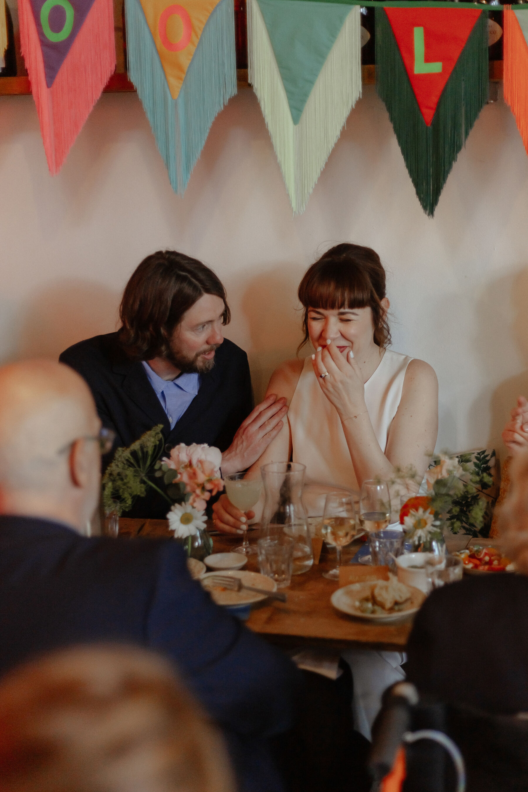 A Stella McCartney Jumpsuit for Saoirse & Mark's Laidback & Lovely London Pub Wedding 39 Luis Calow Photographer Saoirse Mike real wedding 84 of 132