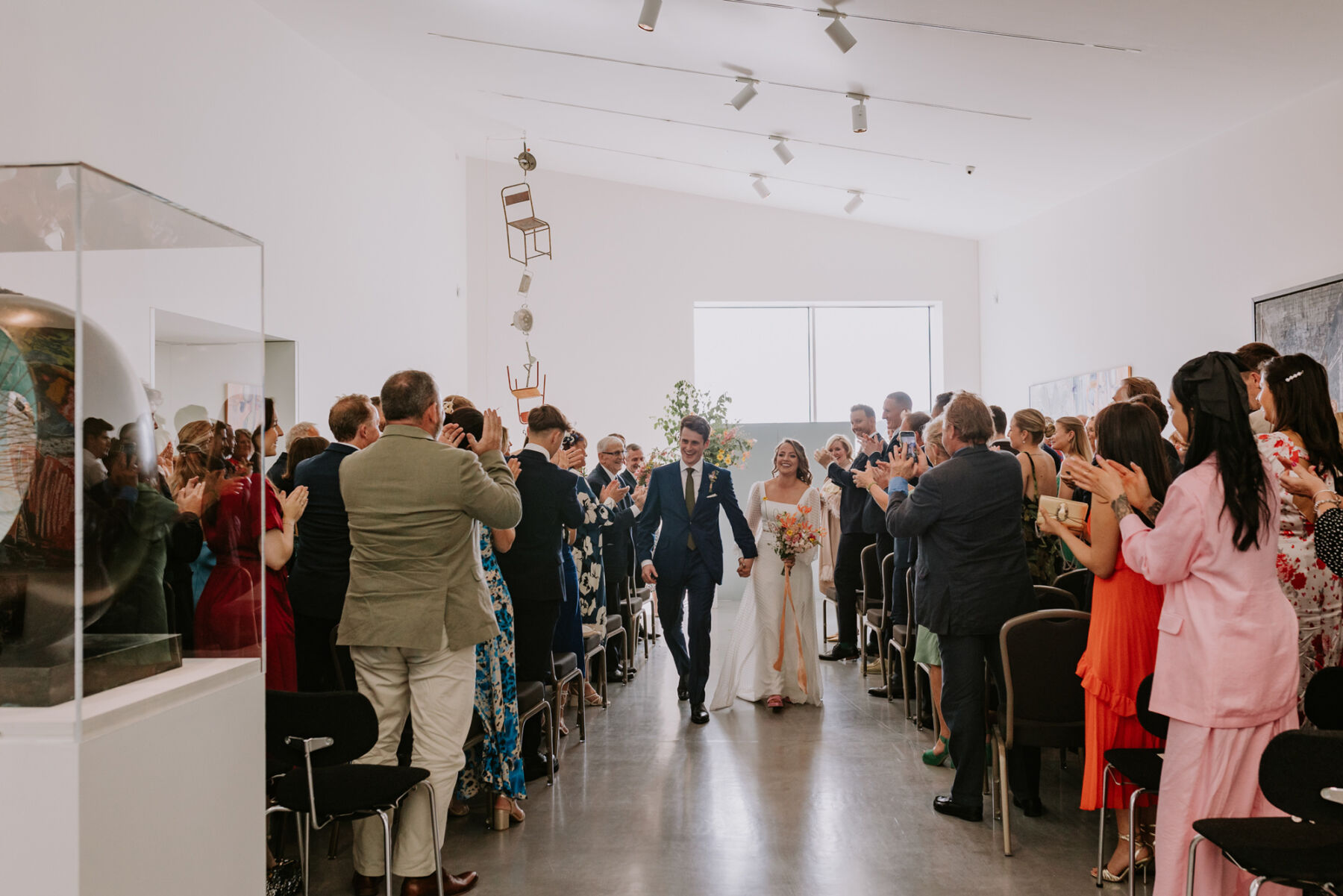 Kerry in Marylise for her Colourful & Modern, Art Inspired City Wedding 25 Marylise bride Wakefield Wedding 113
