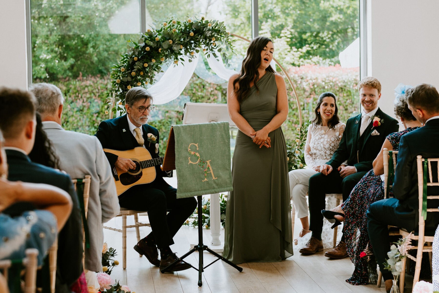 Andjela in the Patsy Jumpsuit by Rime Arodaky For Her Fun and Exuberant Millbridge Court Wedding 24 Millbridge Court Wedding Rime Arodaky Bride 148