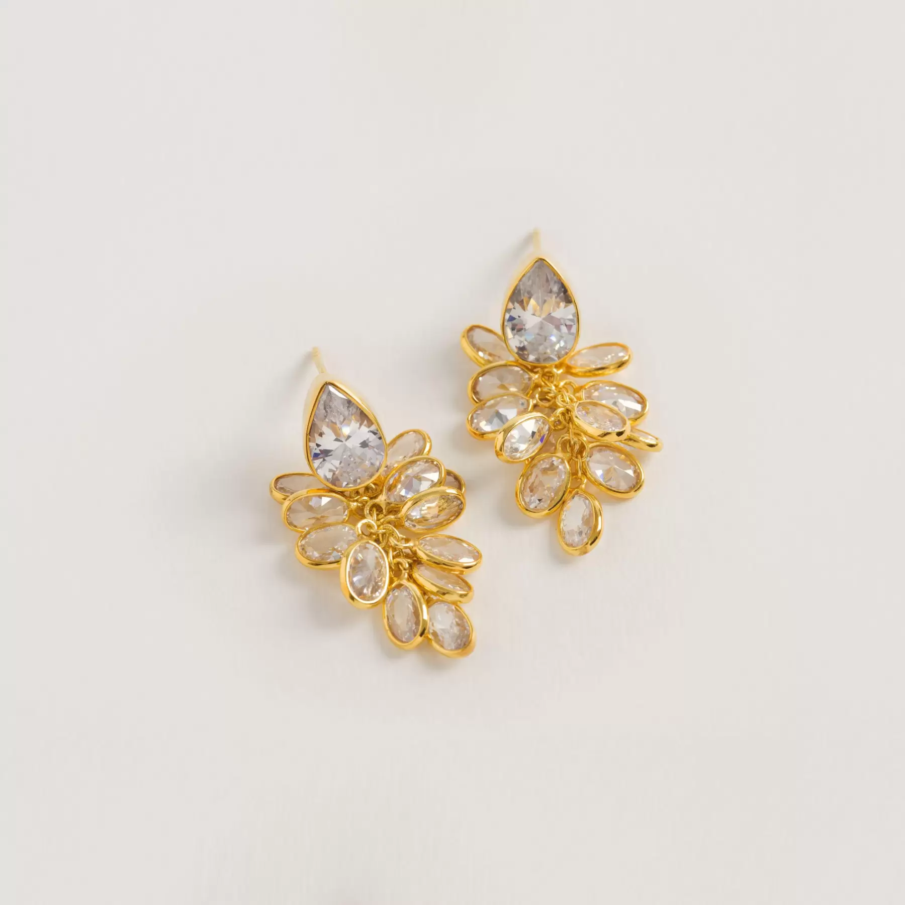 PETITE GOLD VERMEIL CRYSTAL DROPS