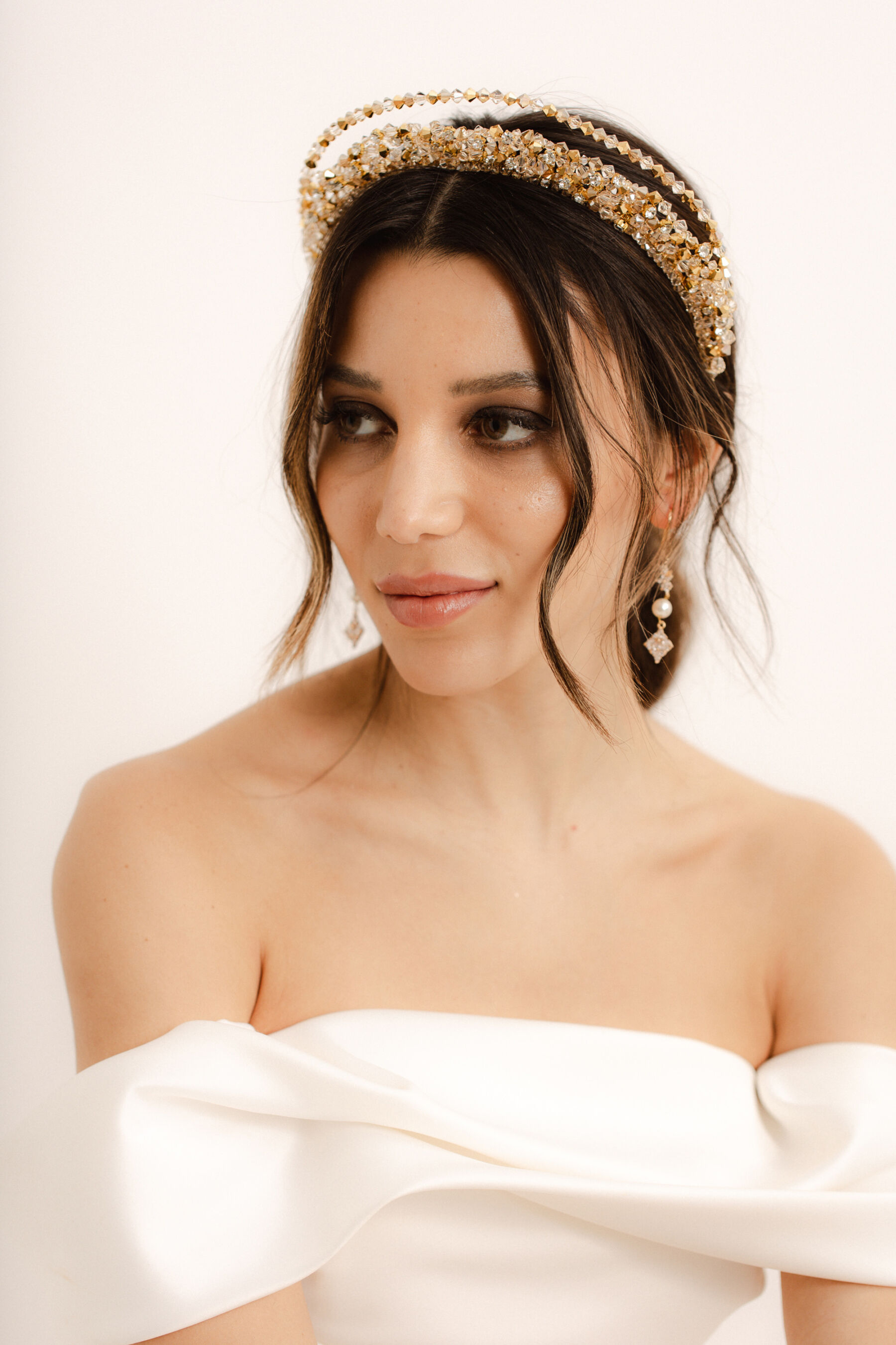 Radiant Crystal Crown for brides, by Camille