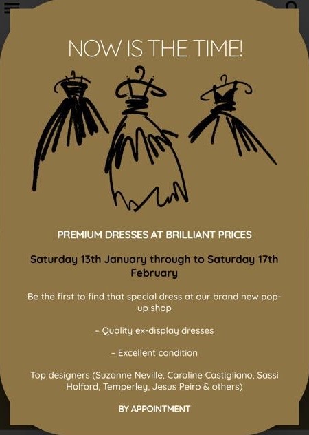 Sale at Carina Baverstock Couture