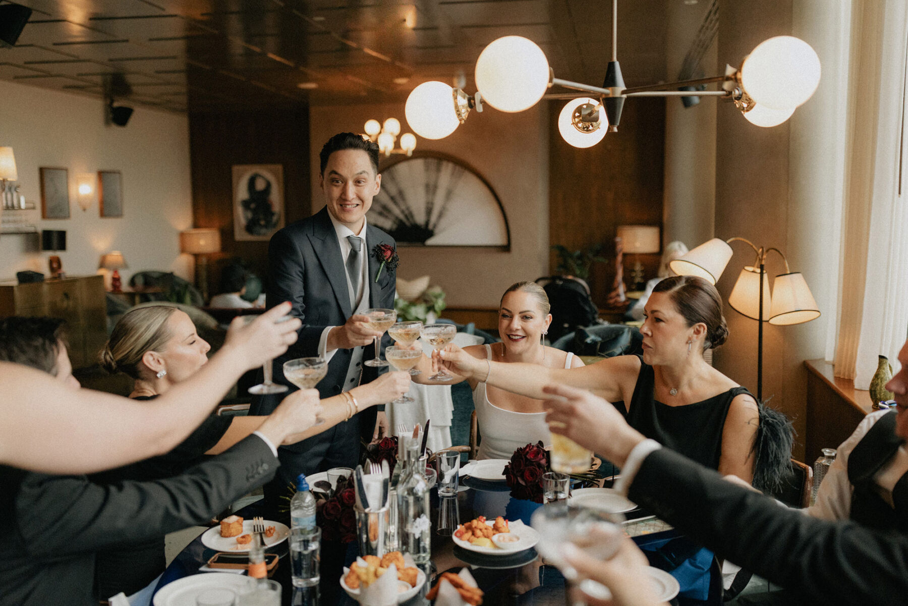 Taryn in Carly Cushnie For Her Classic, Contemporary, Soho House Inspired Wedding at White City House 28 Soho House Wedding White City House 107 1