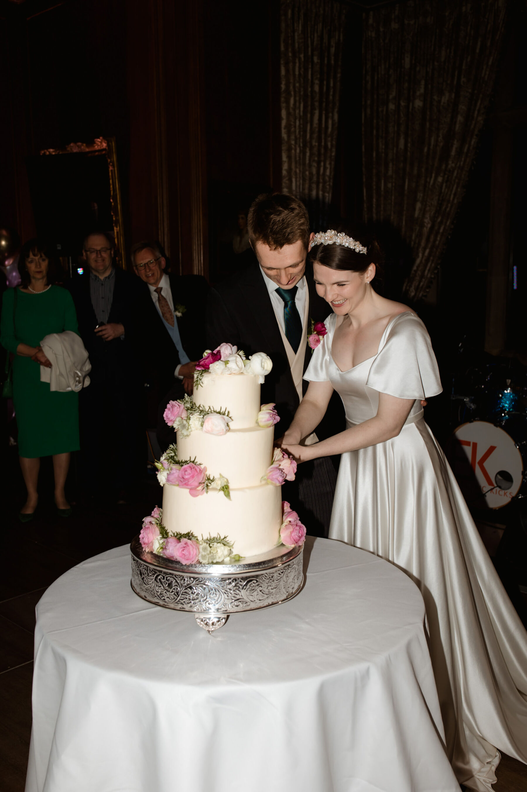 Amy in Andrea Hawkes Bridal for her Elegant Spring Wedding at Cowdray House 33 Cowday House Wedding Andrea Hawkes Bride 95