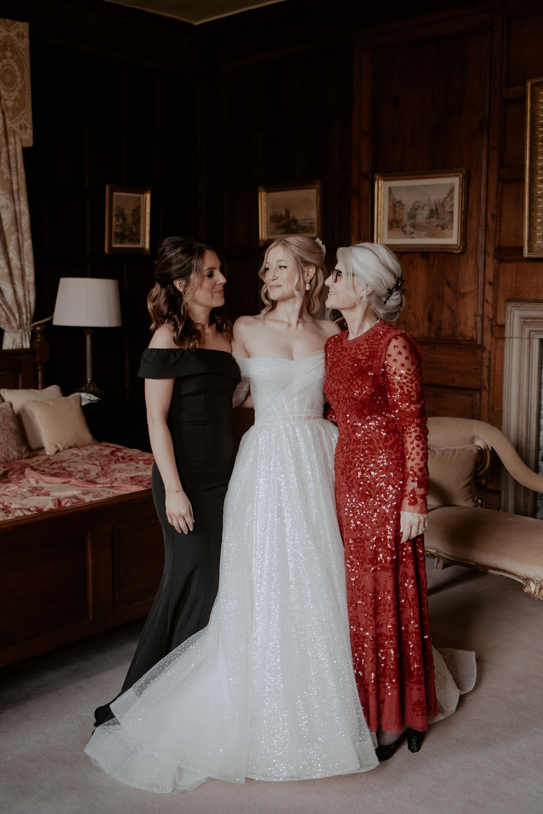 Clarissa and Oli's Old Money Wedding at Elmore Court with a Milla Nova Dress & Champagne Tower 16 Milla Nova bride Elmore Court Winter Wedding 22