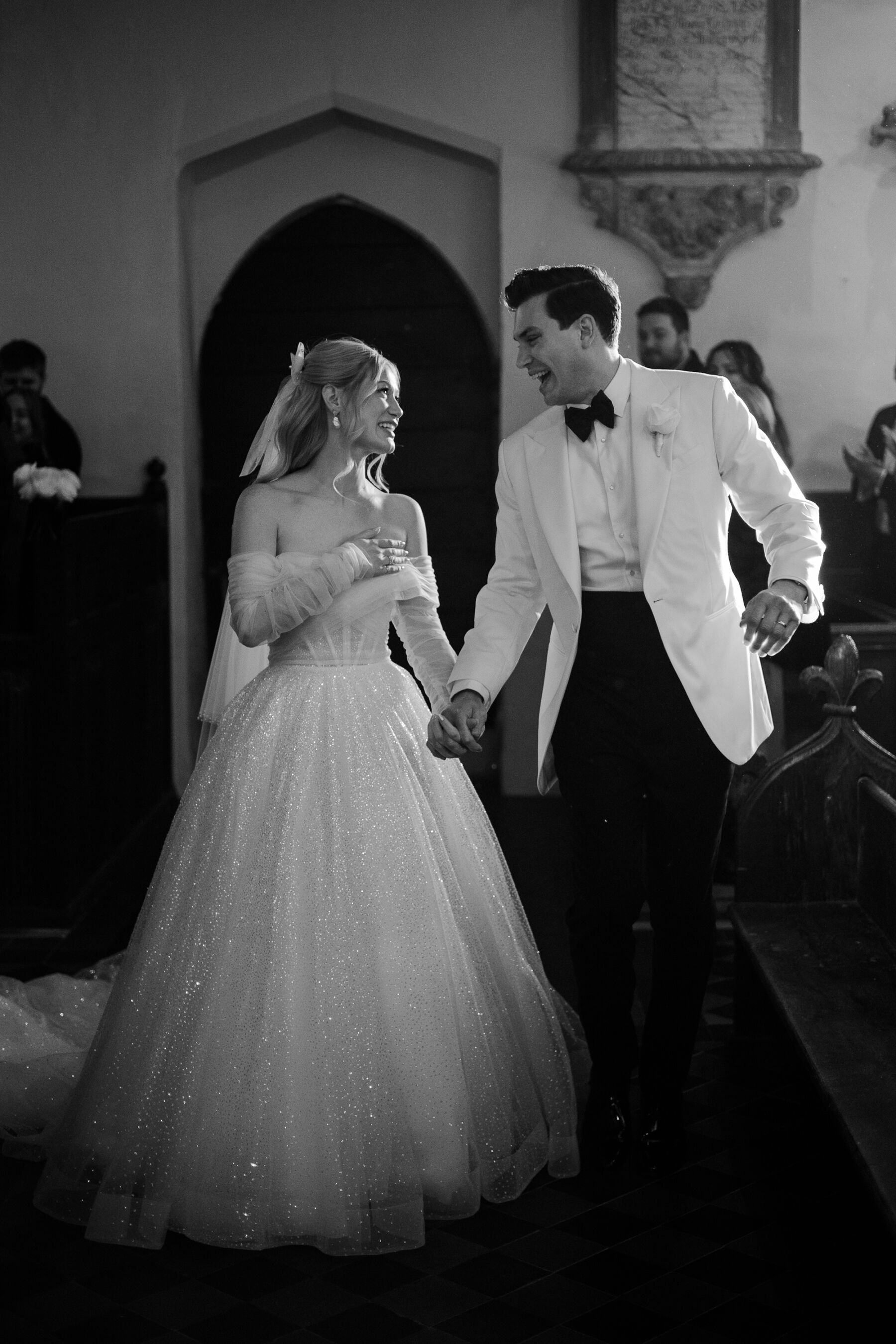 Clarissa and Oli's Old Money Wedding at Elmore Court with a Milla Nova Dress & Champagne Tower 23 Milla Nova bride Elmore Court Winter Wedding 51 copy