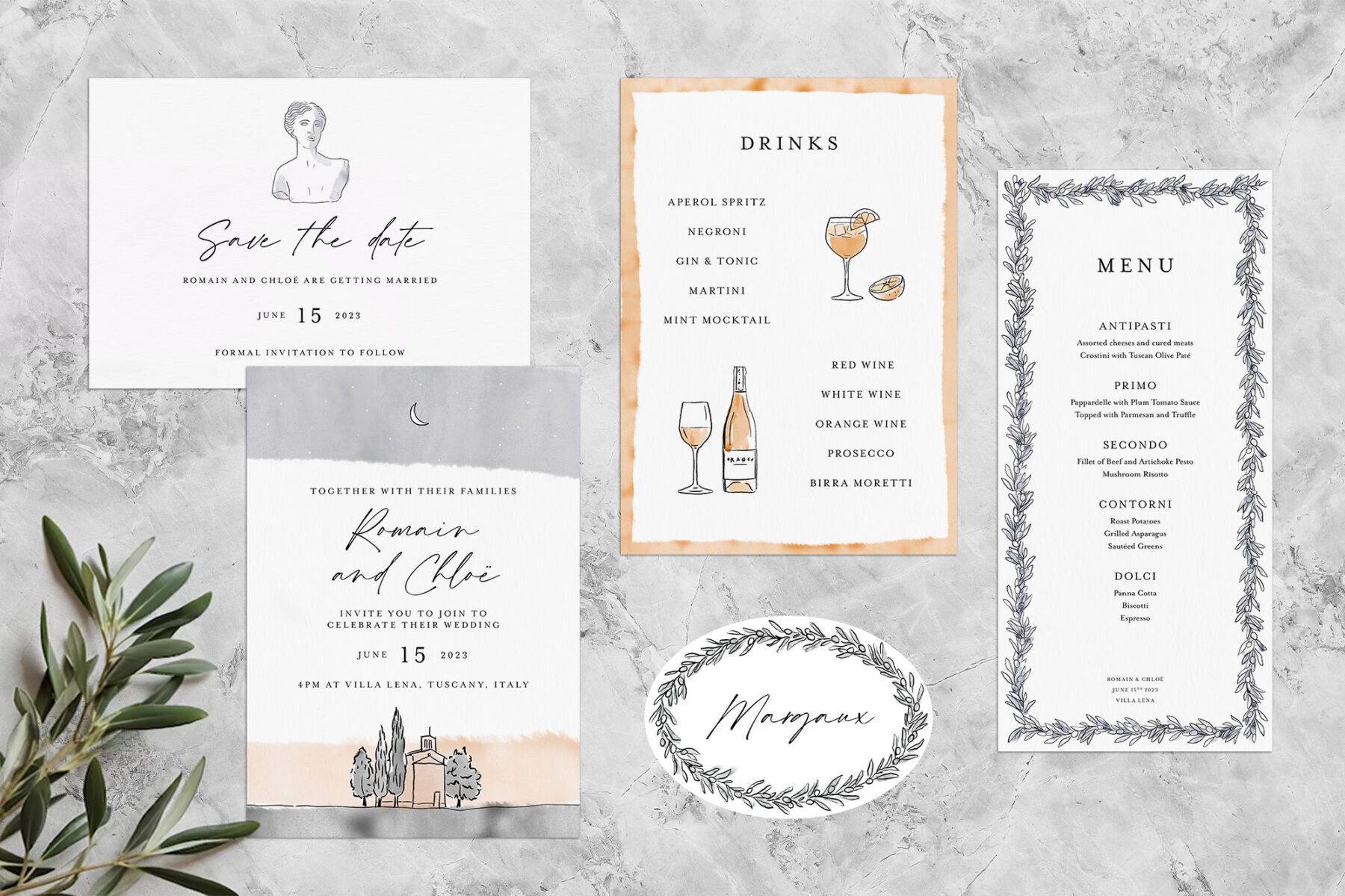 Casamento Studio - illustrated wedding invitations and stationery.