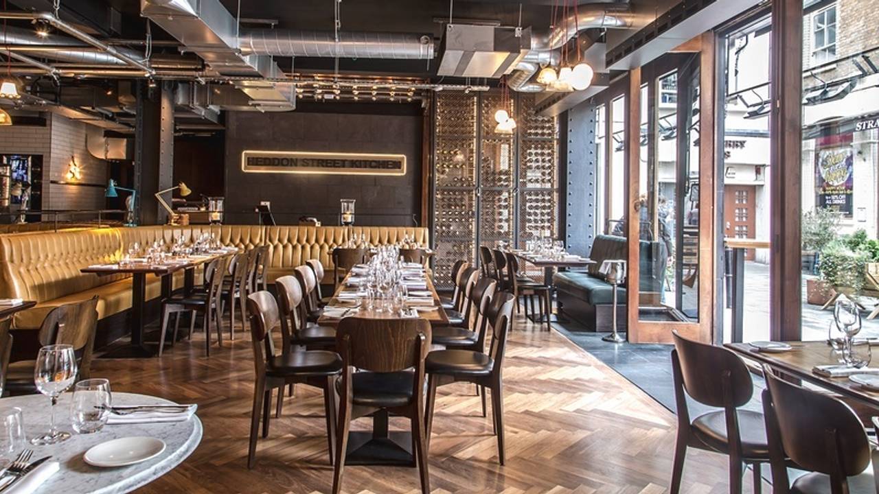 Heddon Street Kitchen, Gordon Ramsey Restaurant, London wedding venue.