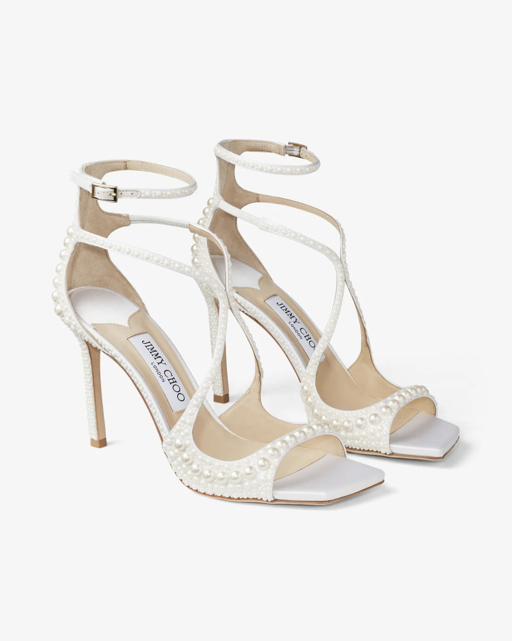 Jimmy Choo Azia 95 pearl wedding shoes