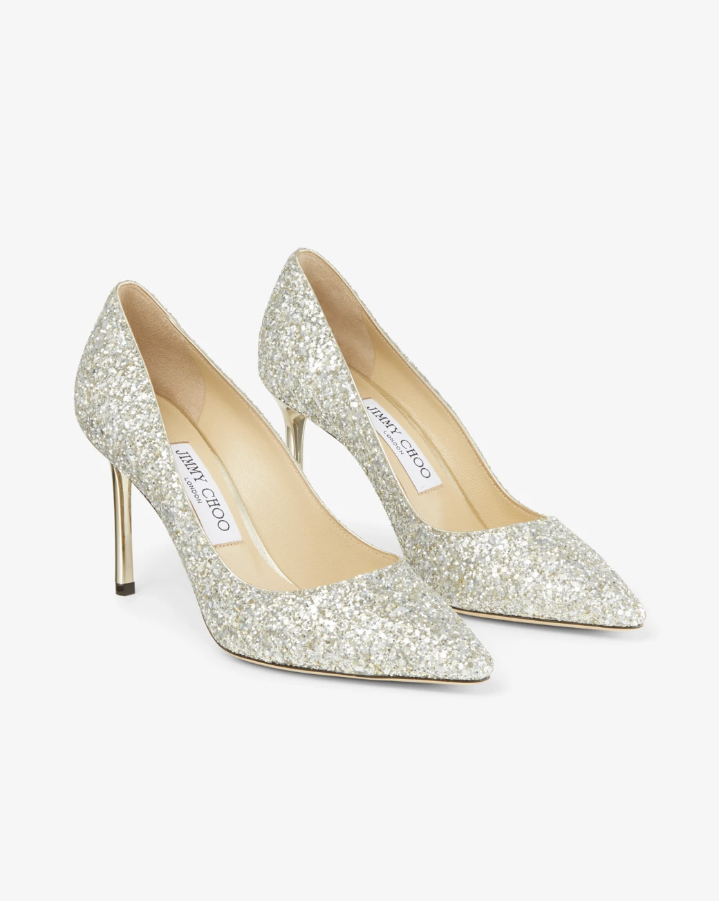 Jimmy Choo Romy 85 sparkly wedding shoes