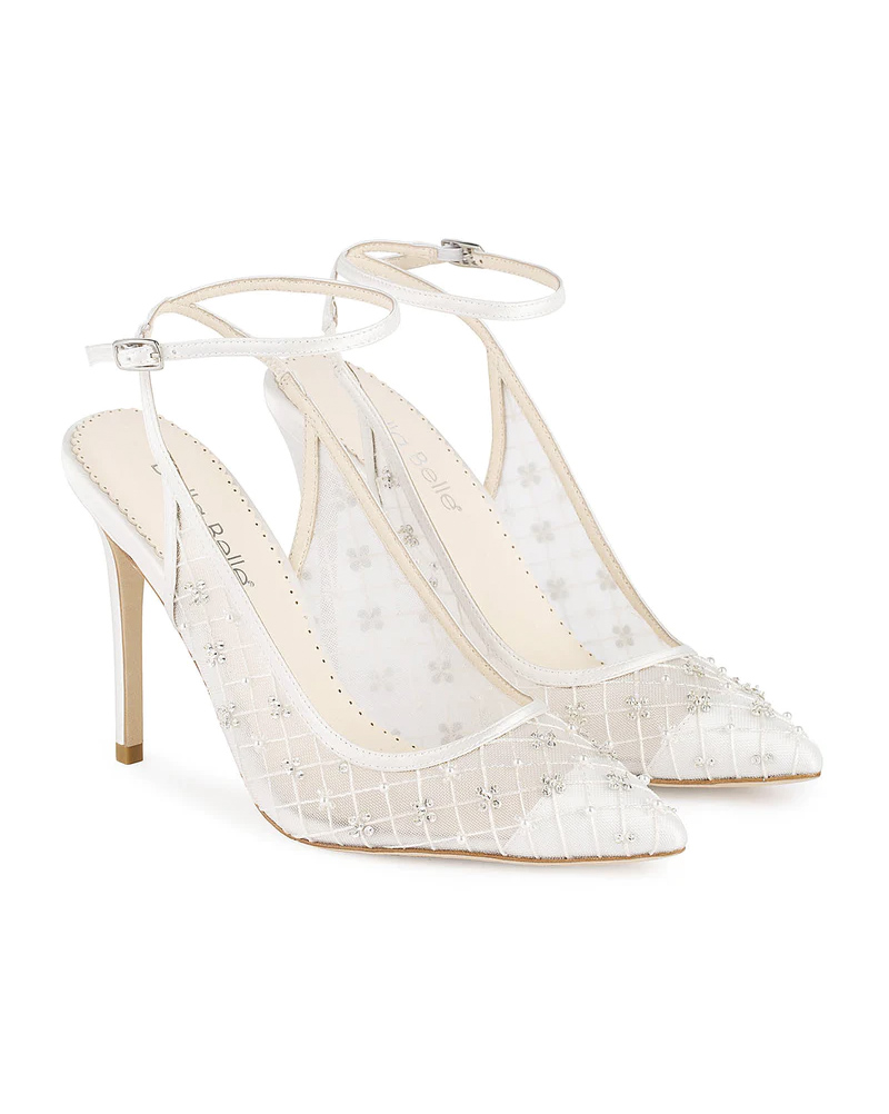 Kennedy Bella Belle wedding shoes with ankle strap