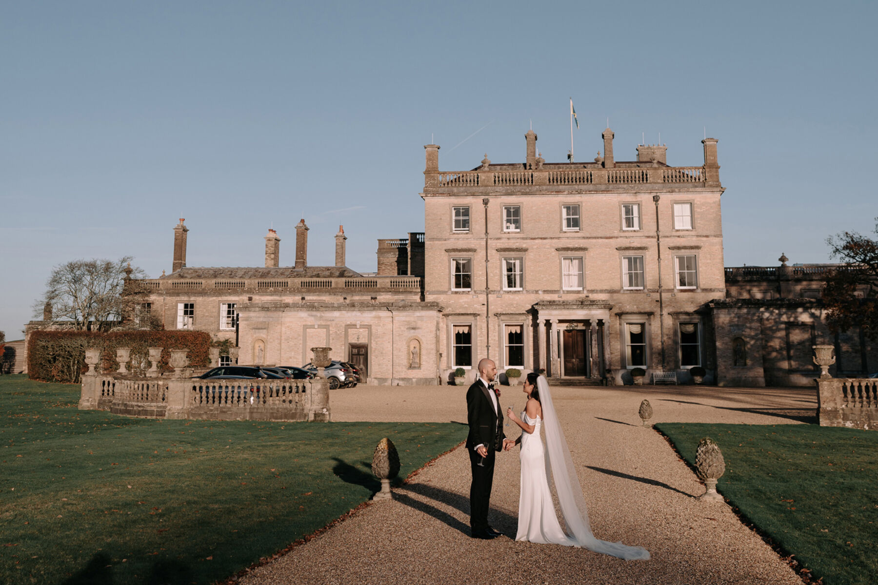 Olivia, in Jenny Yoo, for her Elegant Winter Wedding at Somerley House in The New Forest 16 Somerley House Winter Wedding