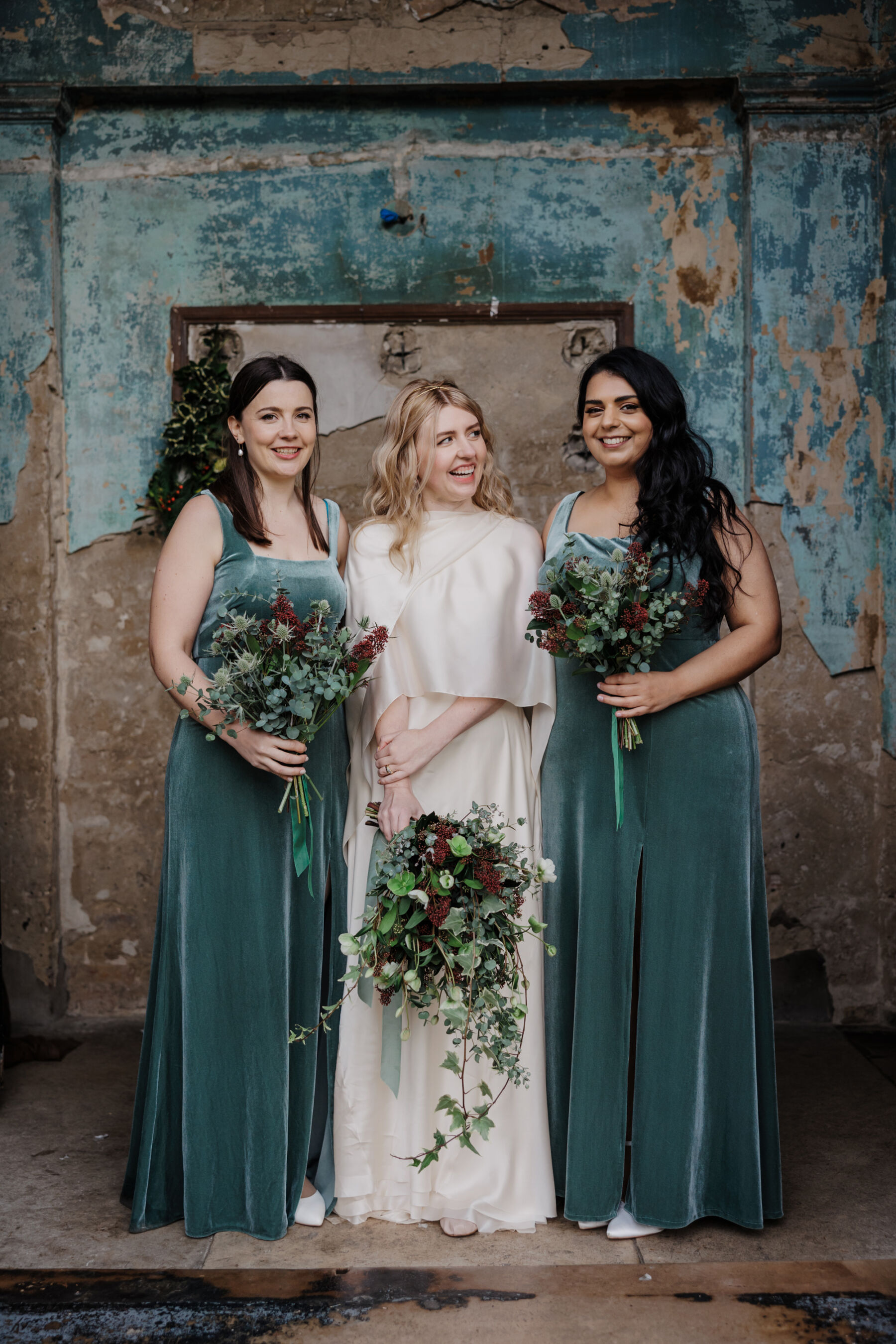 Charlotte in Cortana, for her Modern, Multicultural Wedding at The Asylum Chapel 11 Cortana The Fall Bride London Ghanian Wedding 78