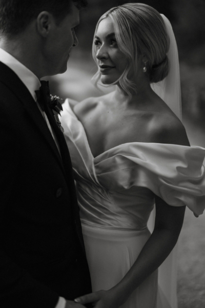 Rebekah in Alon Livne for her Elegant Italian Wedding at Abbazia San Pietro in Valle