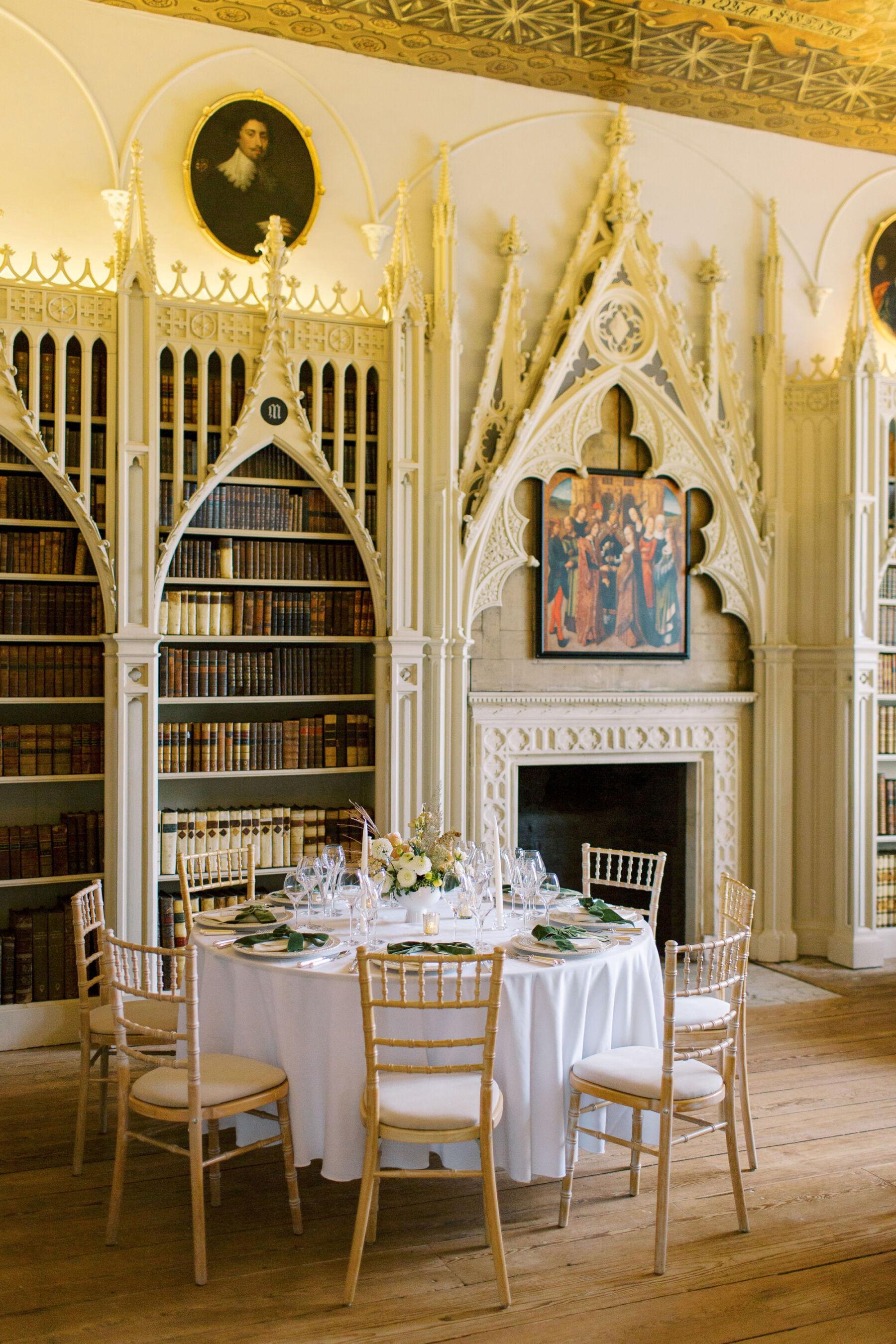 Gothic Architecture Inspired Wedding Styling, at Strawberry Hill House 6 The stunning Gothic interior of Strawberry Hill House. Helen Warner Photography.