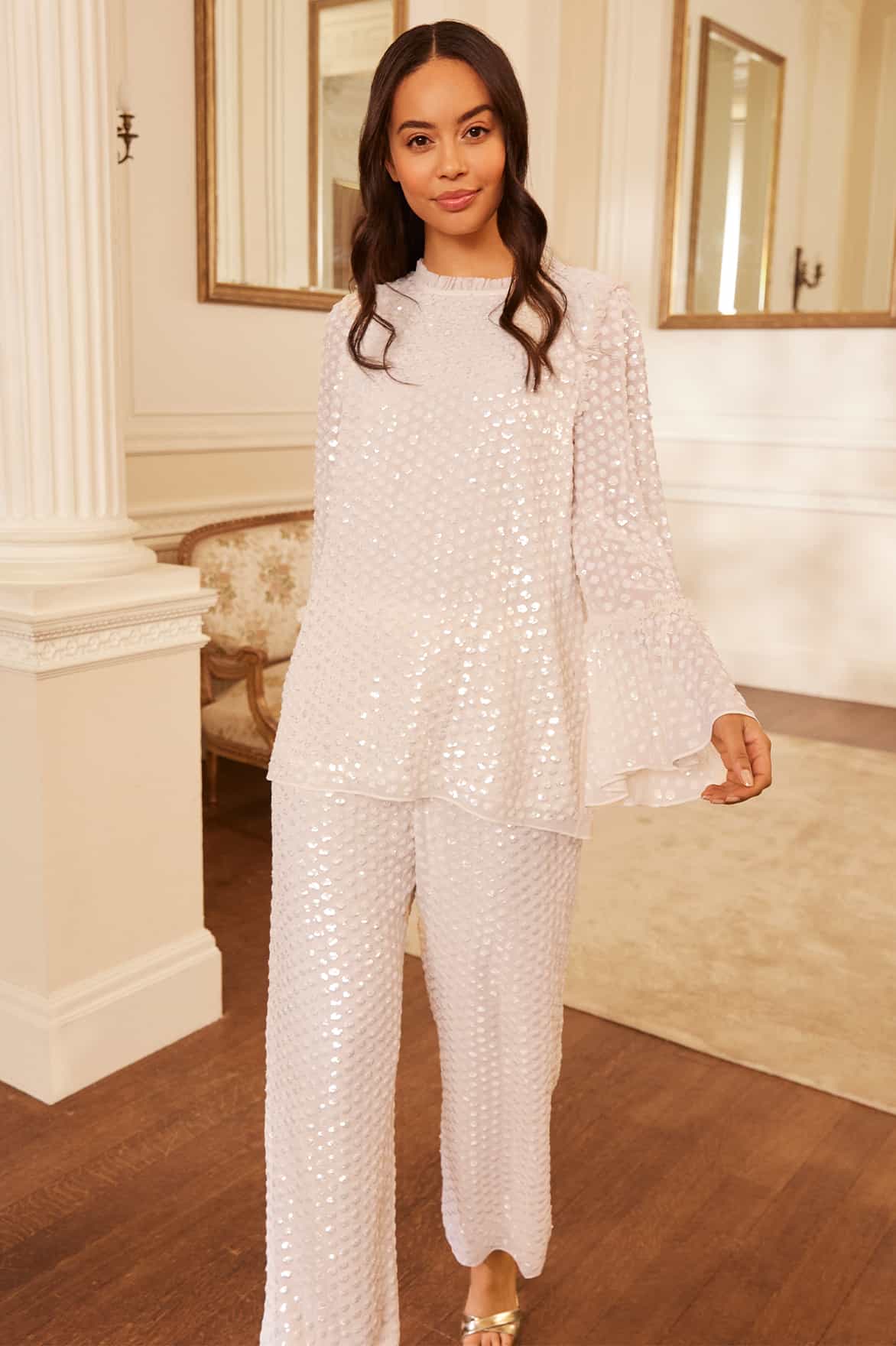 Needle & Thread Raindrop Gloss Bridal Tunic
