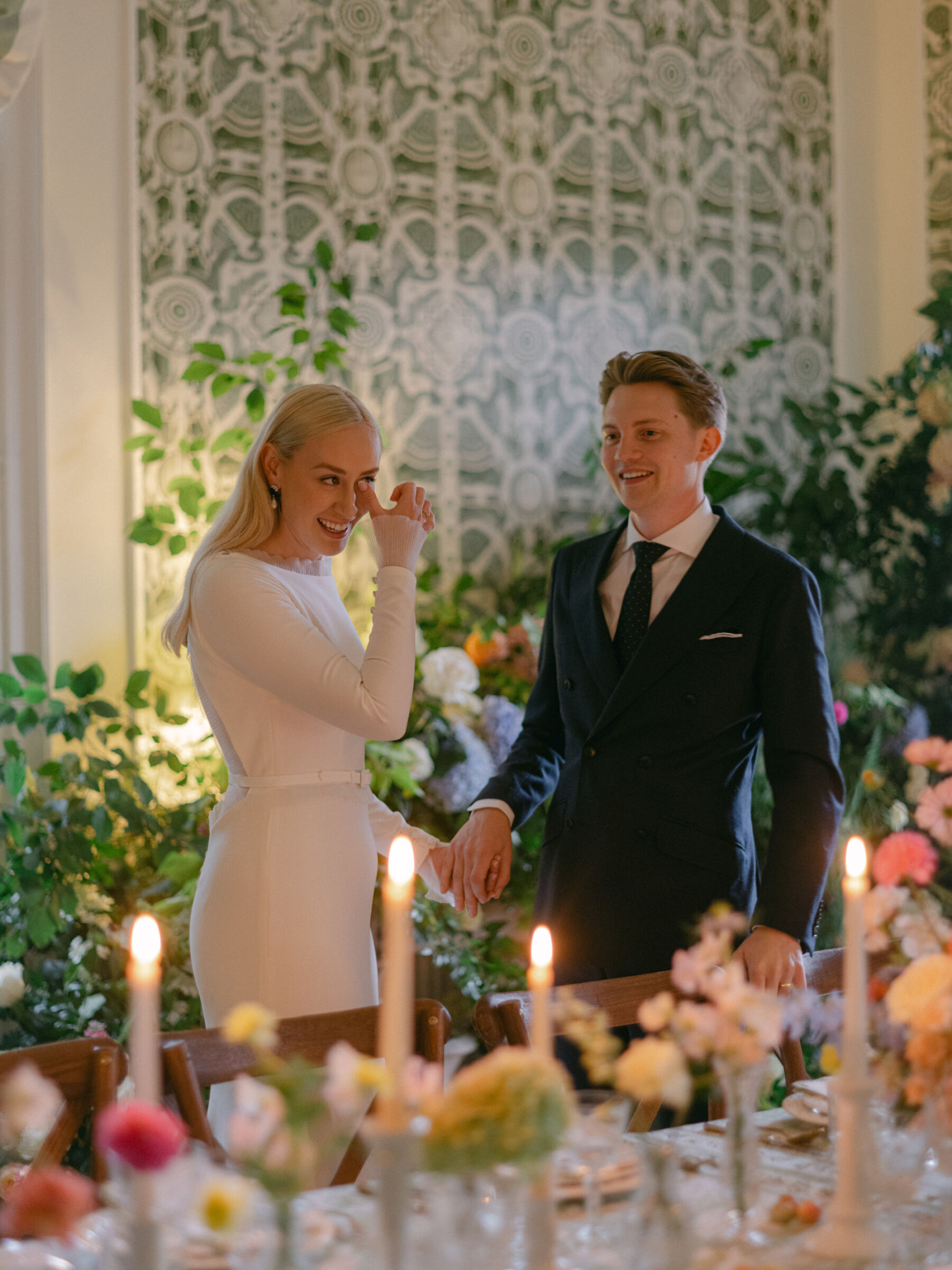 Annie & Harry's Effortlessly Glamorous, Colourful & Modern Double Wedding Weekend 17 Wootton Hall Wedding Katie Julia Photography 37