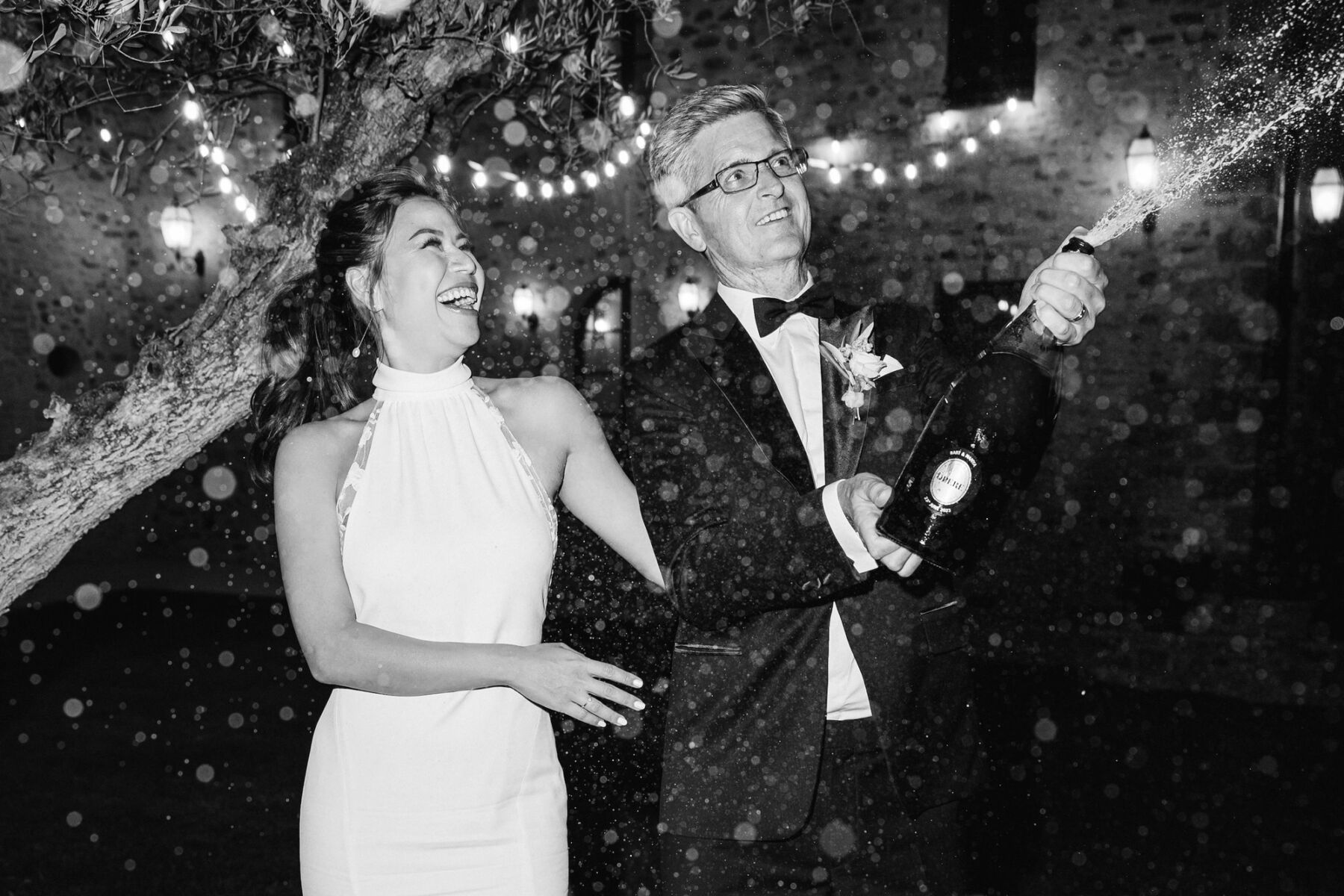 Wedding Champagne Popping