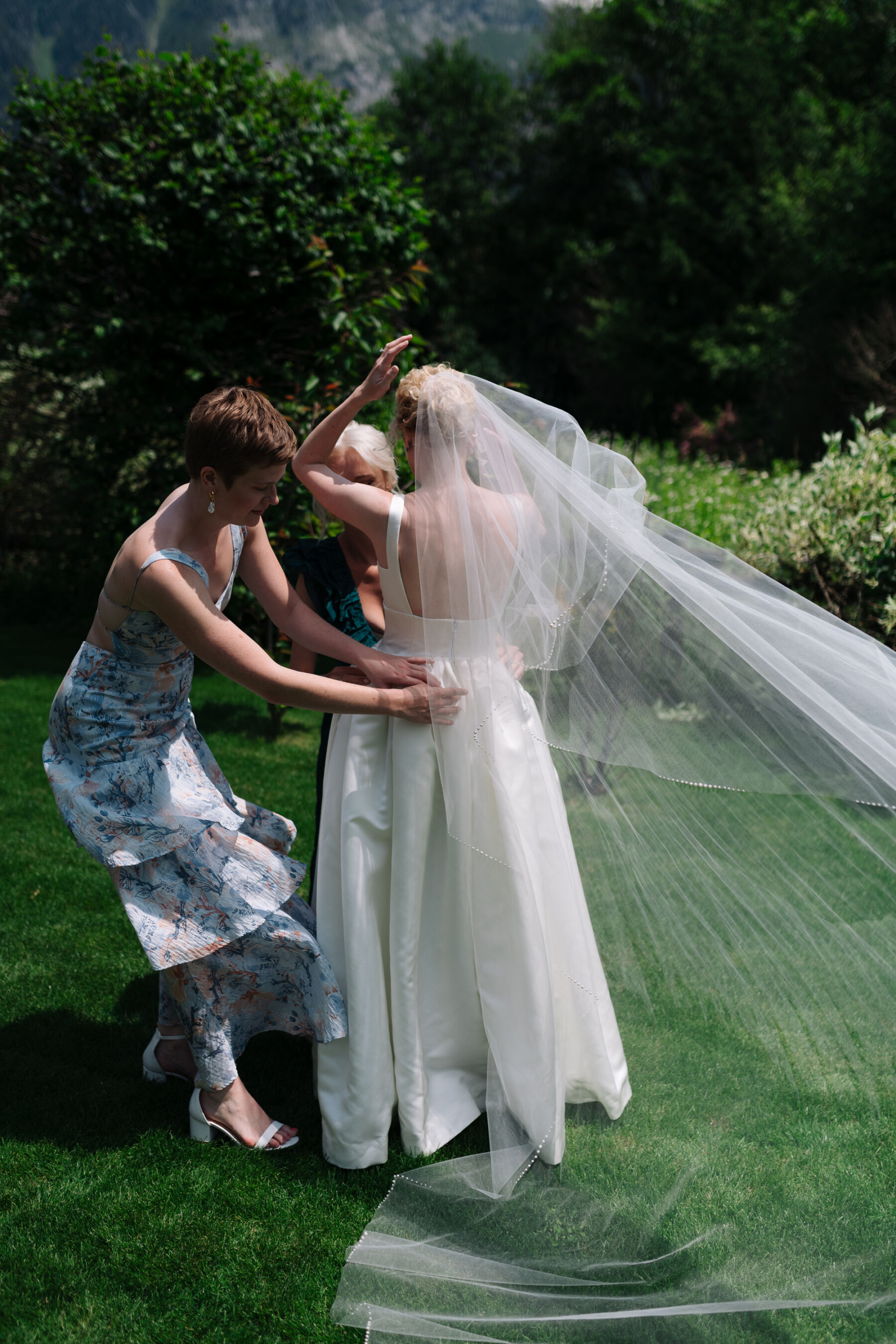 Georgia in Emilia Wickstead, For Her Classy & Elegant Black Tie Mountain Wedding in the Chamonix 14 20 Emilia Wickstead Bride Chamonix Wedding