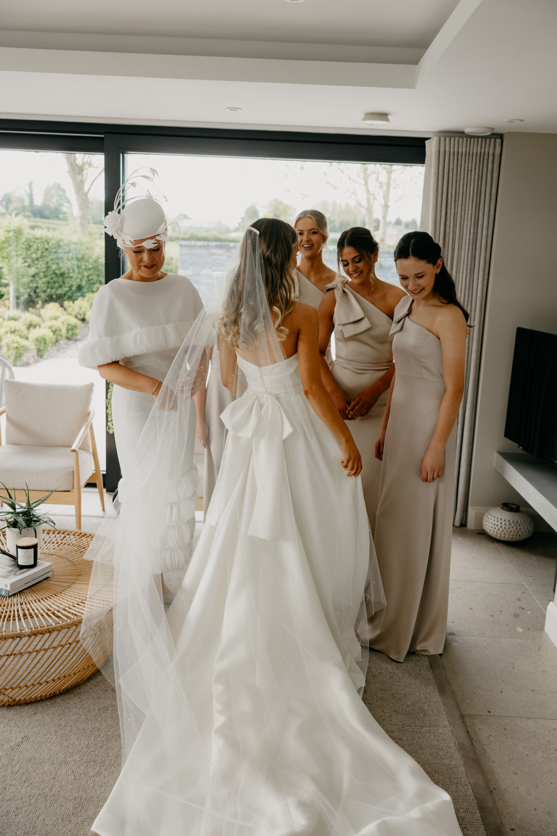 Emily in Eva Lendel For Her Elegant Modern Wedding at The Magheramorne Estate 11 29 Magheramorne Estate wedding Eva Lendel bride