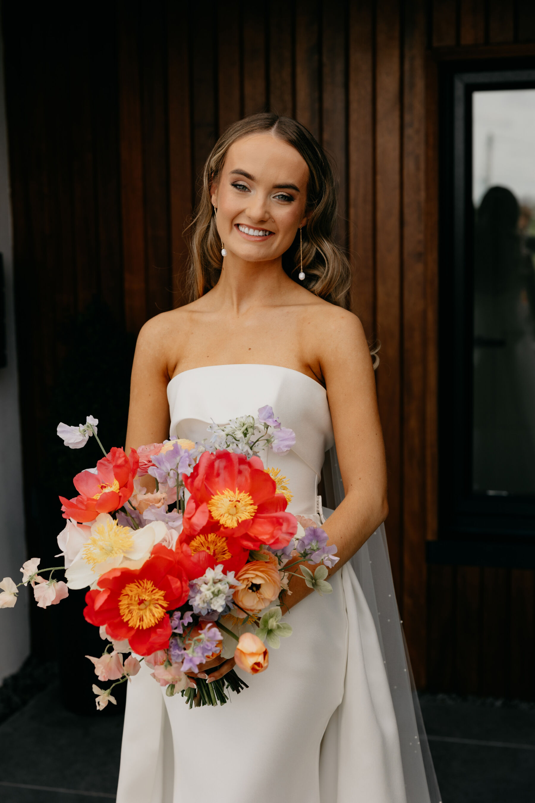Emily in Eva Lendel For Her Elegant Modern Wedding at The Magheramorne Estate 14 35 Magheramorne Estate wedding Eva Lendel bride