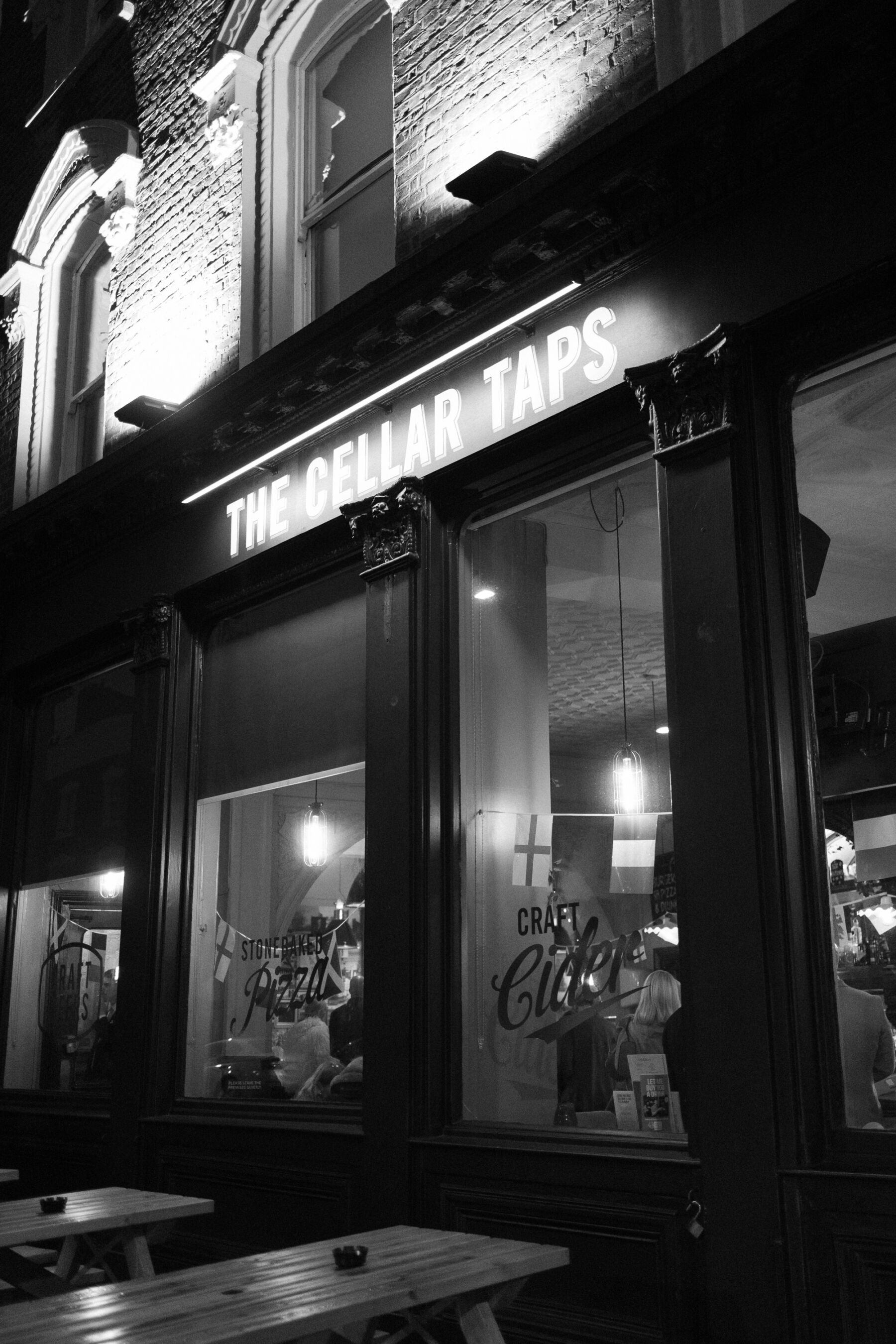 Maddy & Nik’s Cosy and Intimate Winter Wedding with a Custom Jesus Peiro Gown 35 The Cellar Taps pub, London.