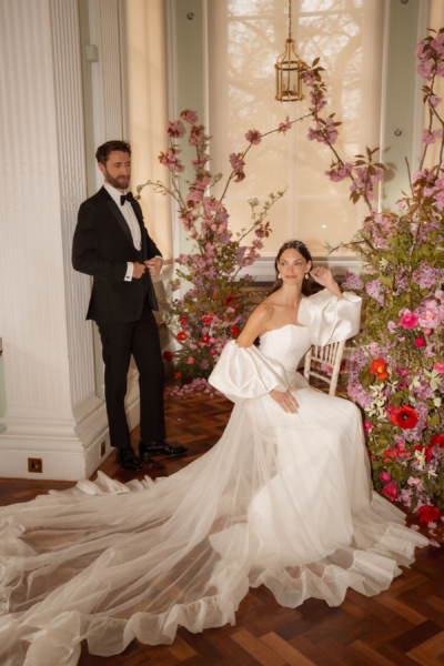 Chic & Stylish Black-Tie Editorial at 10-11 Carlton Terrace Featuring Halfpenny London