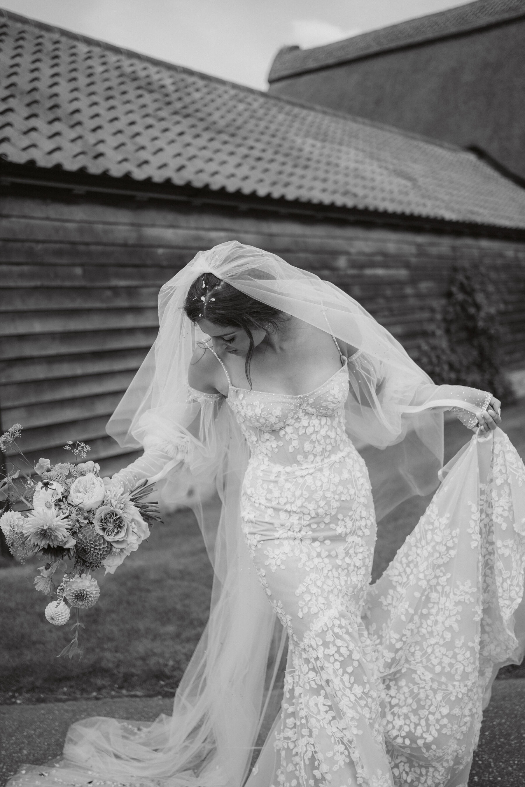 Sydney in Galia Lahav for her Wilderness Reserve Wedding in Suffolk, Inspired by the English Countryside 19 57 Wilderness Reserve Wedding