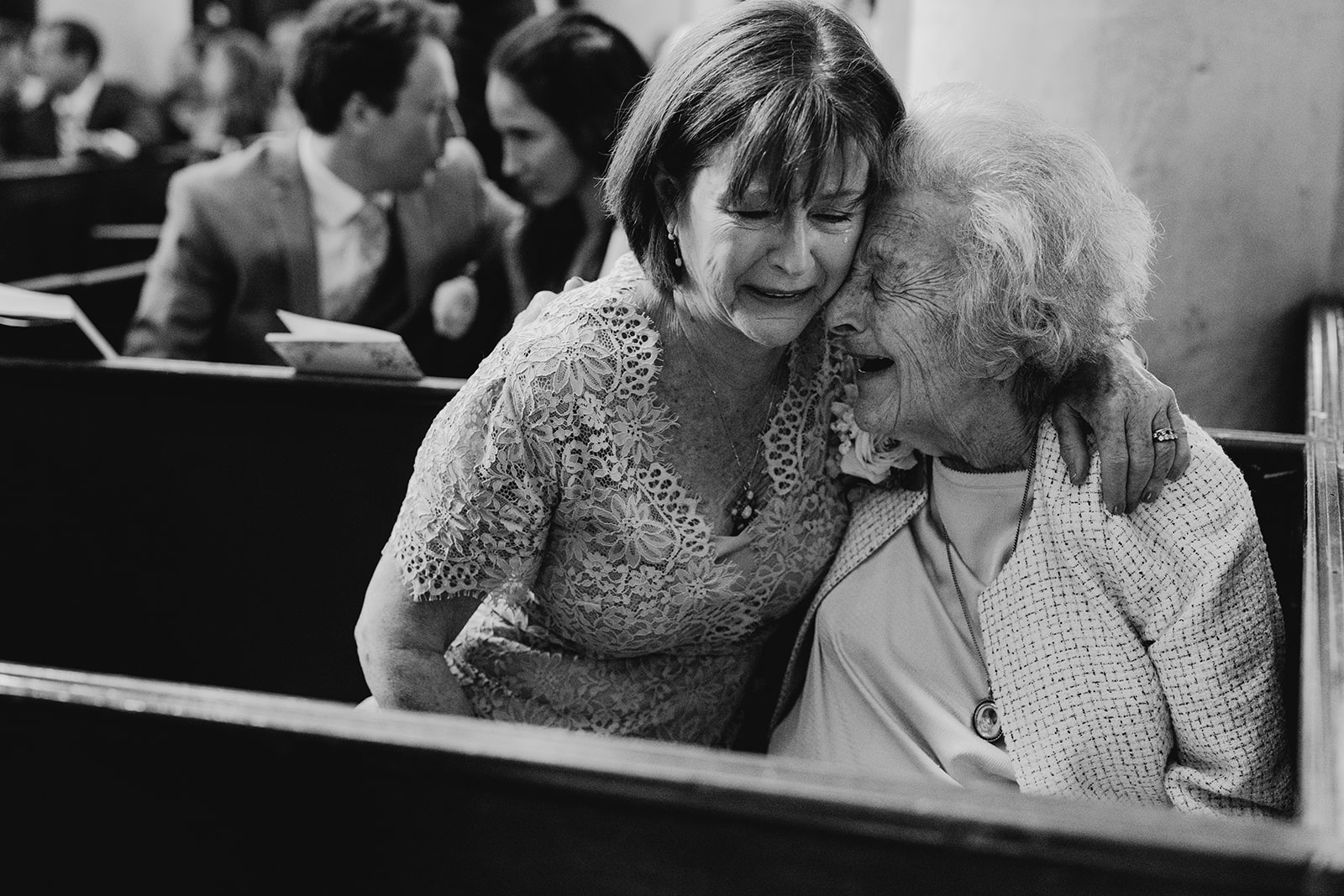 Introducing Richard Skins, Dorset Wedding Photographer 20 Richard Skins, Dorset wedding photographer - emotional wedding day photography of guests crying tears of joy.