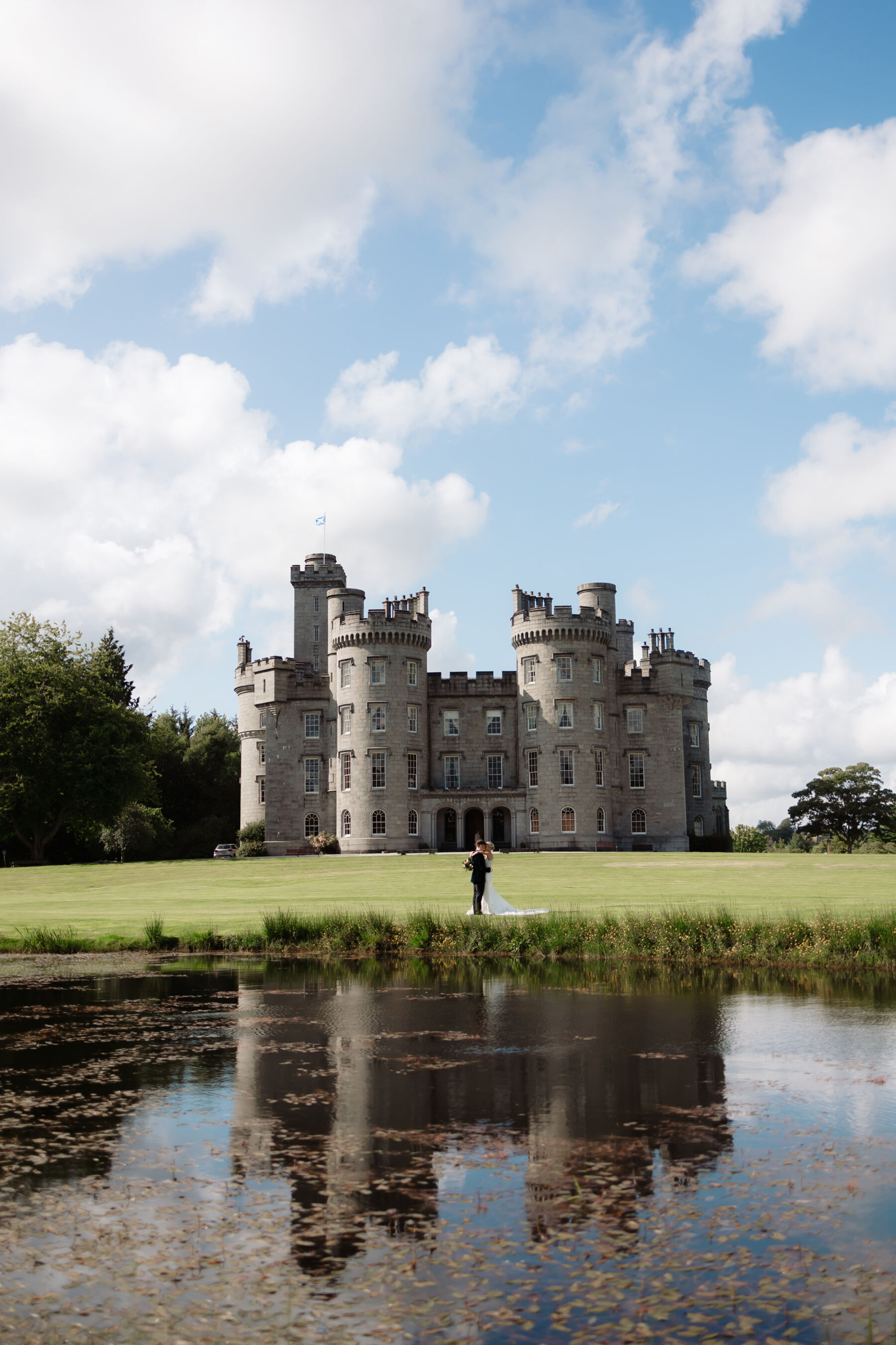 Emily in Rosa Clara for her Romantic & Elegant July Wedding at Cluny Castle 30 Wedding at Cluny Castle in Aberdeenshire