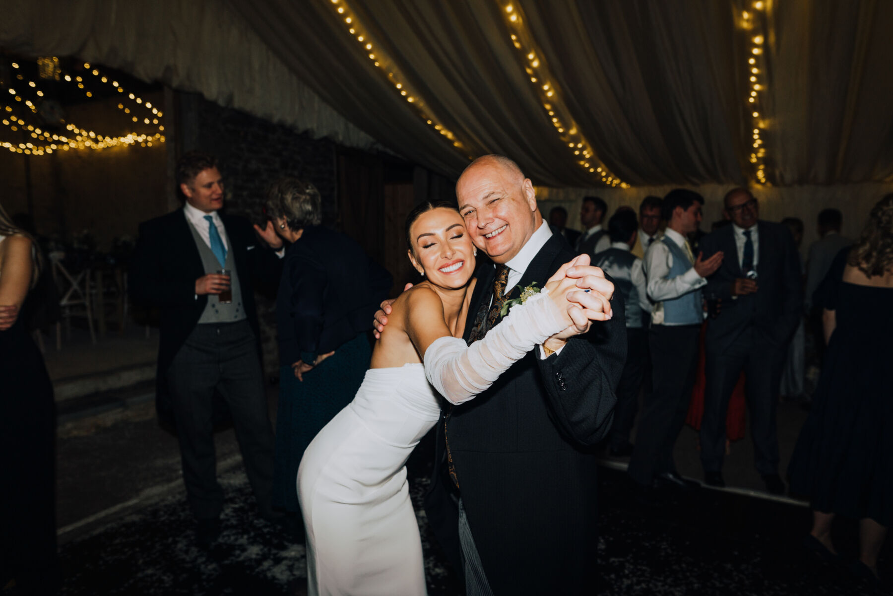 Hannah & Simon's Elegant English Country Garden Marquee Wedding with a Chosen by Kyha Gown 32 Chosen by Kyha bride marquee wedding 166