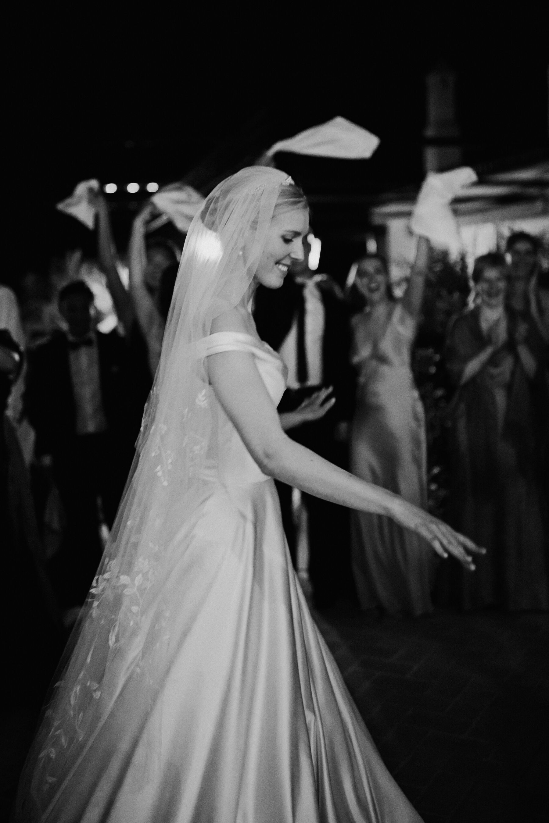 Alexandra Wore Phillipa Lepley For Her Romantic Destination Wedding in Spain 39 Elegant blonde bride in a Phillipa Lepley wedding dress and veil.