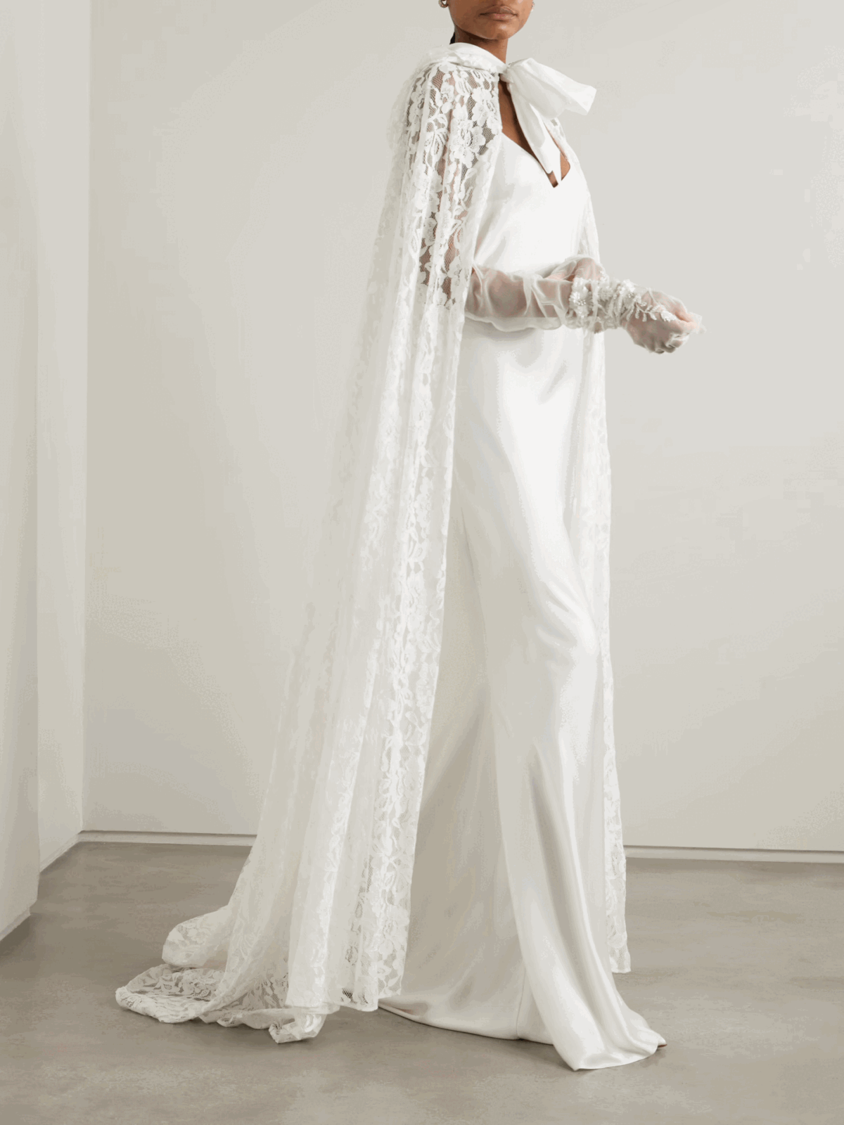 Halfpenny London Hooded Bridal Cape