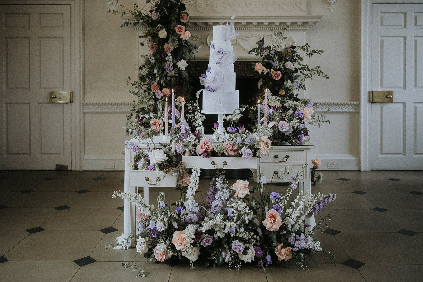 Copper Rose Wedding Cakes